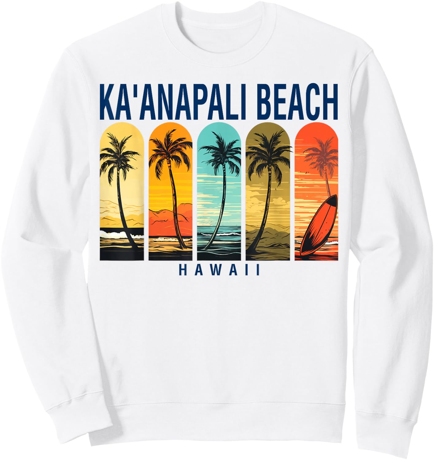 Kaanapali Beach Hawaii Men Beach Rider Women Sweatshirt - Sweatshirt | White