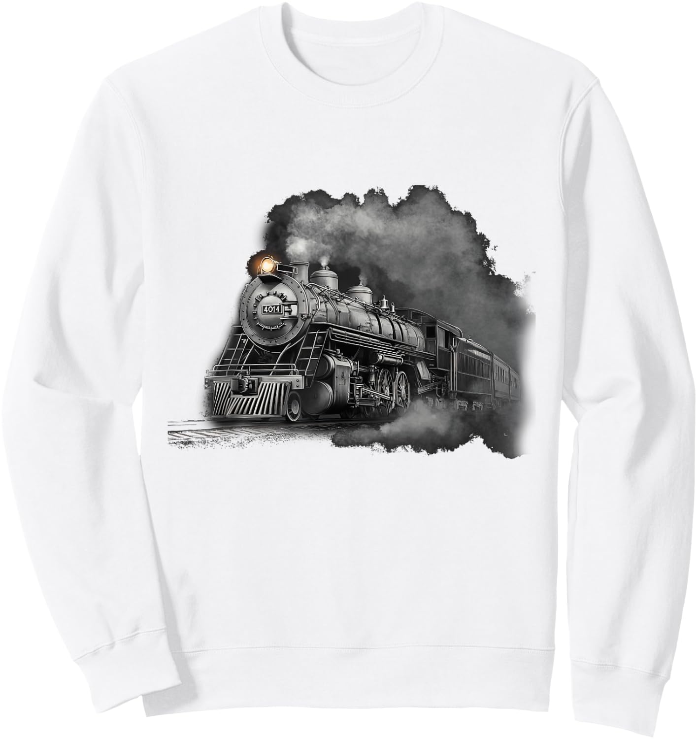 Steam Locomotive Train Engine Railroad Big-Boy Train 4014 Sweatshirt - Sweatshirt | White