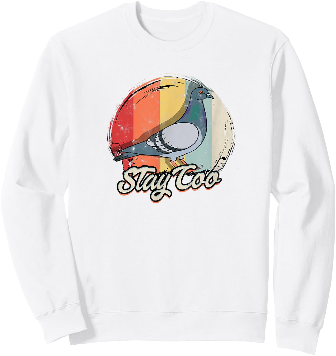 Stay Coo - Birdwatching pigeon birds Sweatshirt - Sweatshirt | White