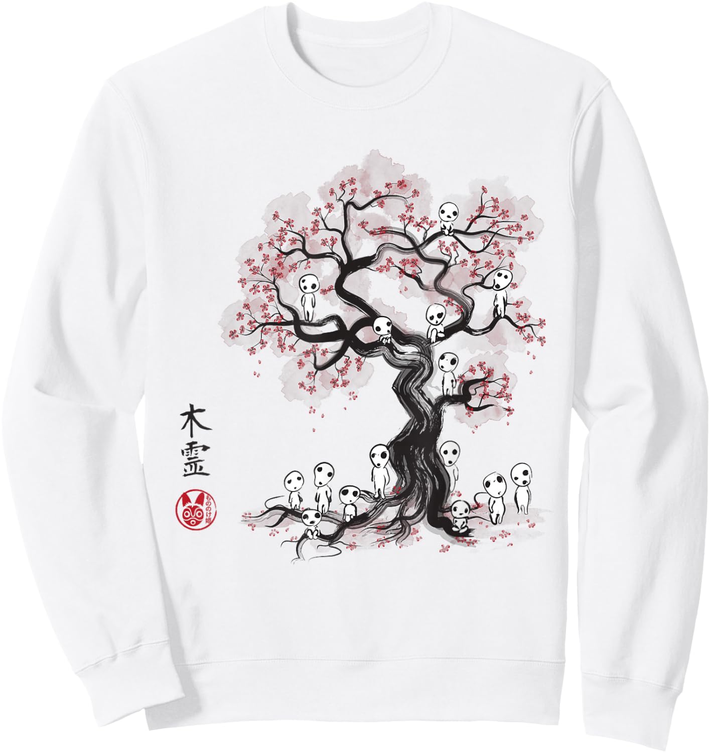 Forest Spirits Sumie Sweatshirt - Sweatshirt | White