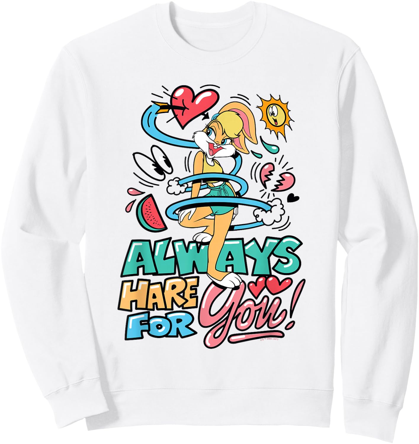 Looney Tunes Lola Bunny Always Hare for You Sweatshirt - Sweatshirt | White