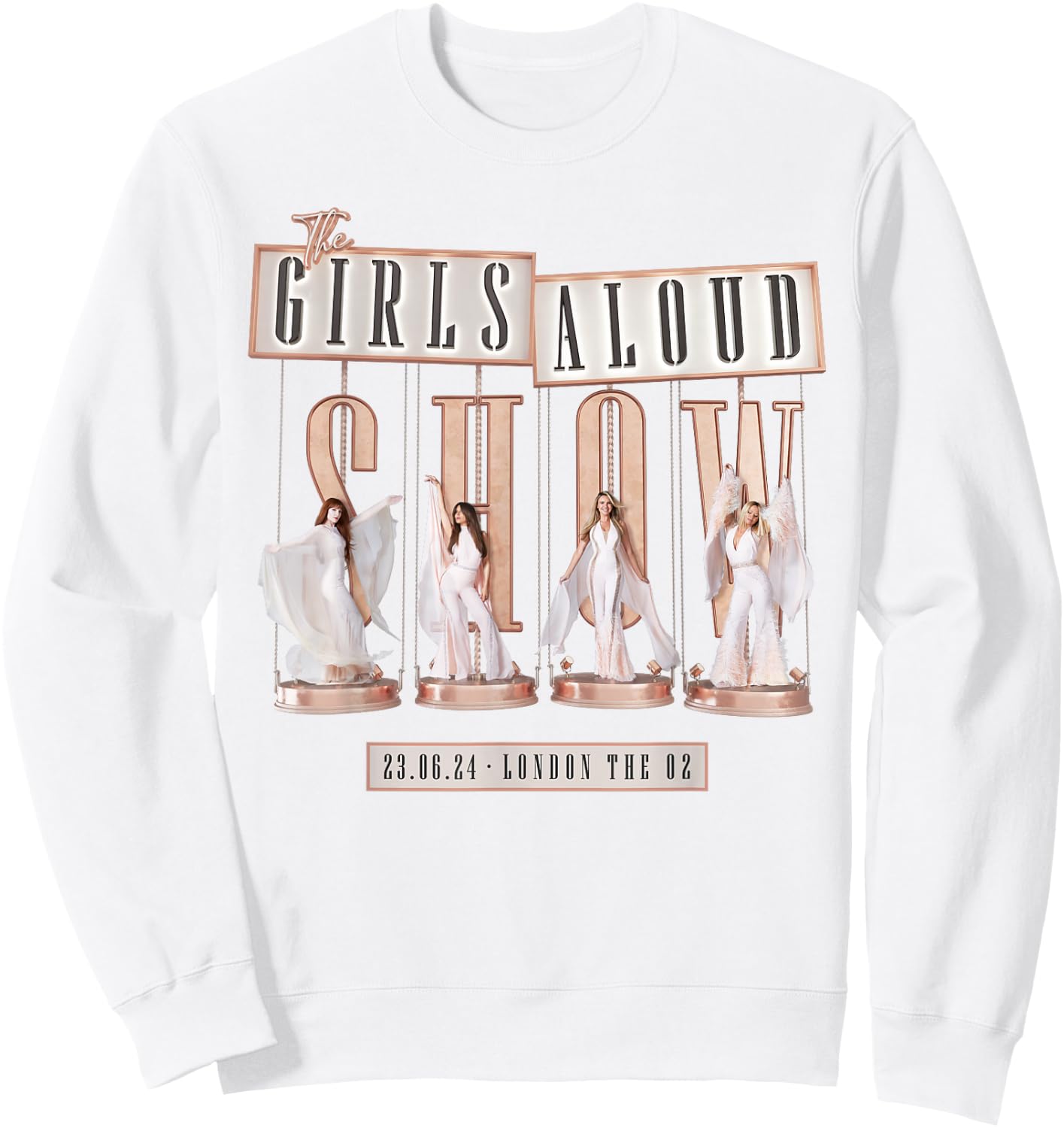 Girls Aloud Arena Tour 2024 London Day 2 Sweatshirt - Sweatshirt | White