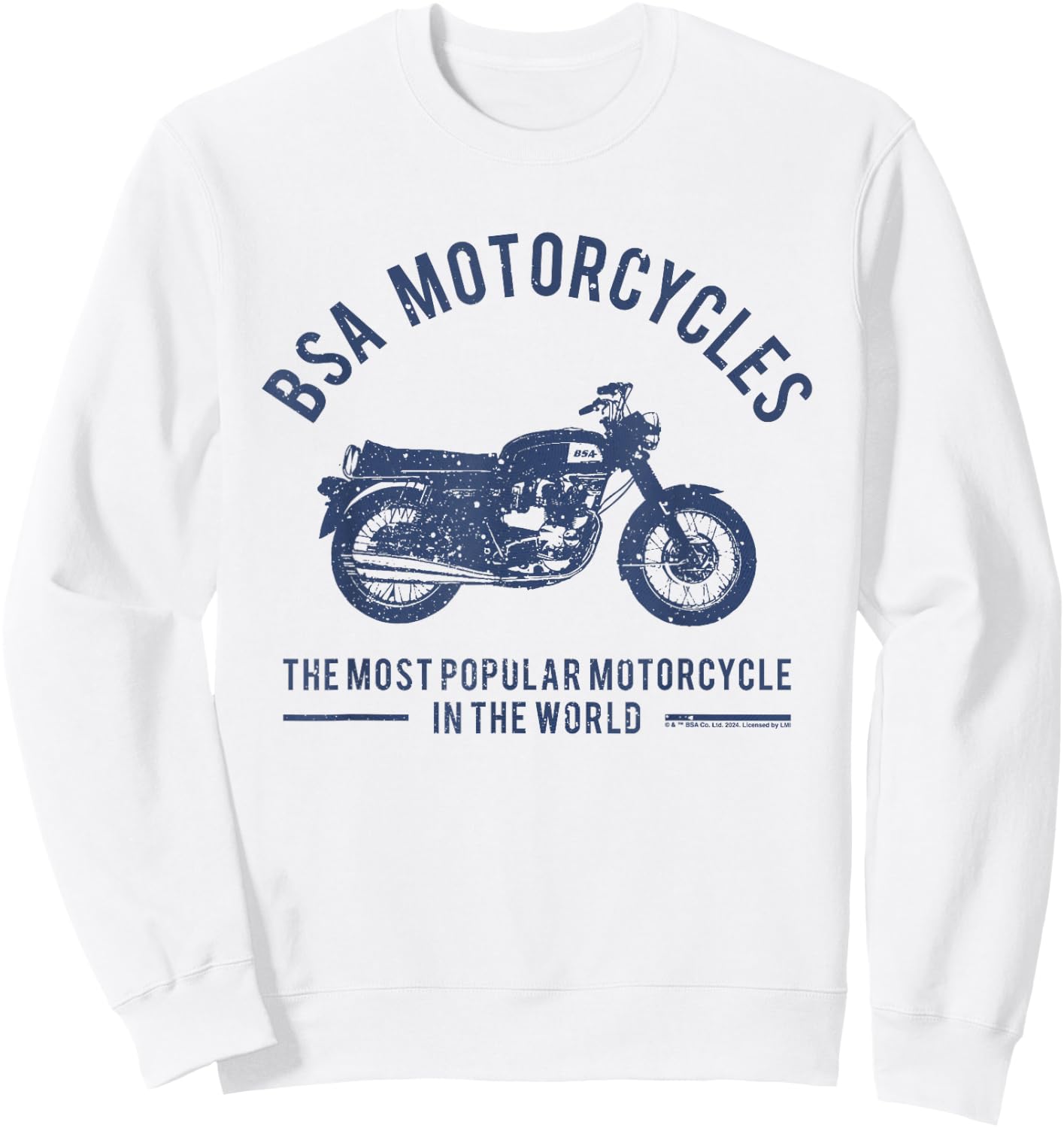 BSA Motorcycles Most Popular In The World Sweatshirt - Sweatshirt | White