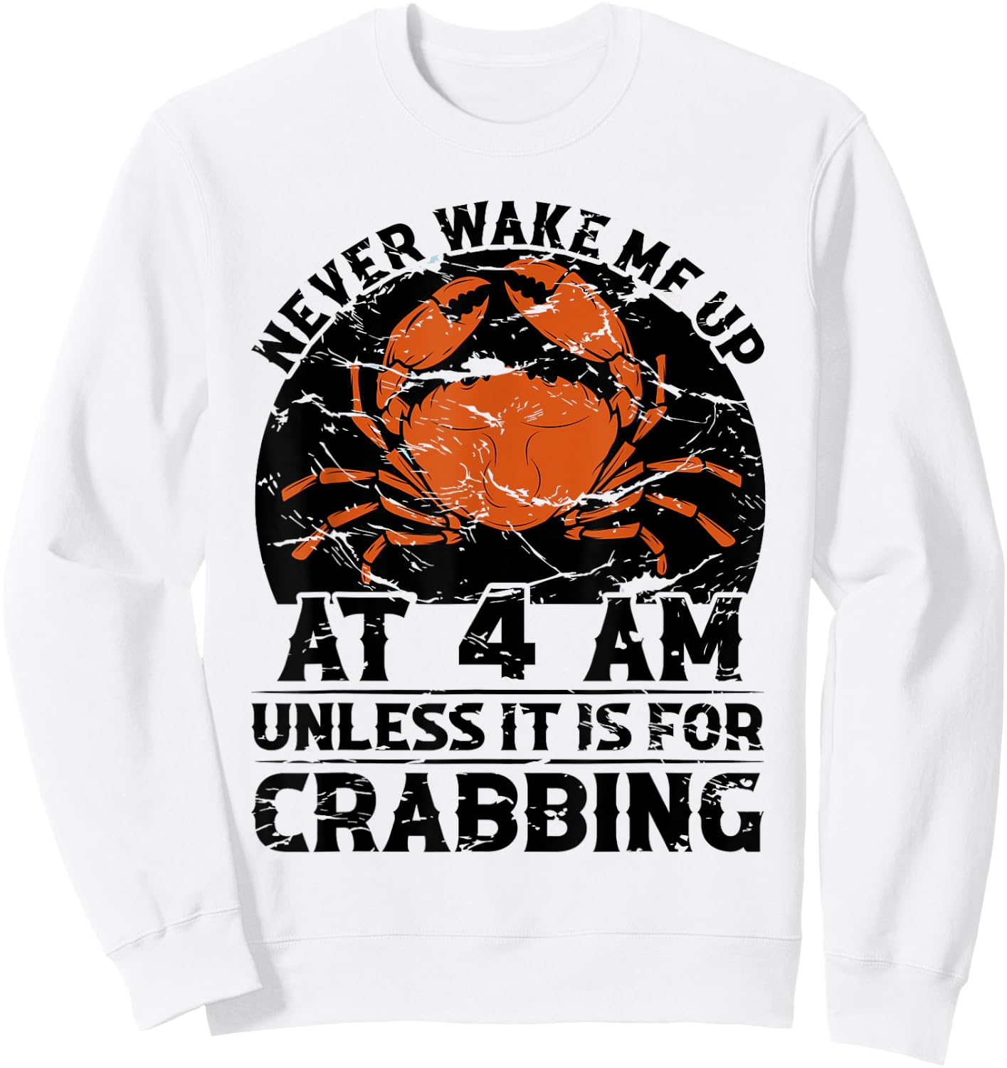 Crabbing Equipment Crabber Supplies Crabbing Gloves Crabbing Sweatshirt - Sweatshirt | White