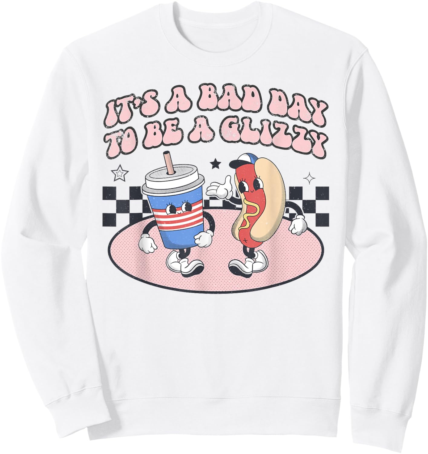 It’s A Bad Day To Be A Glizzy Funny Fourth Of July Hot Dog Men Women Kids Sweatshirt - Sweatshirt | White