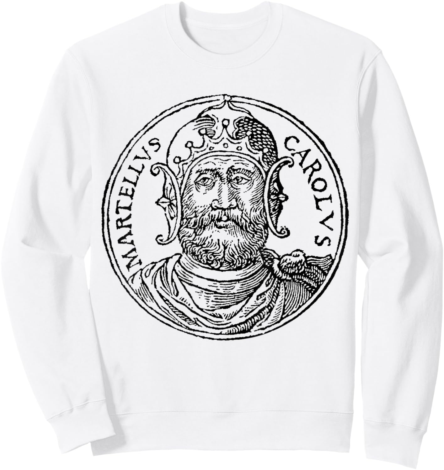 Charles Martel Franks French France Europe Sweatshirt - Sweatshirt | White