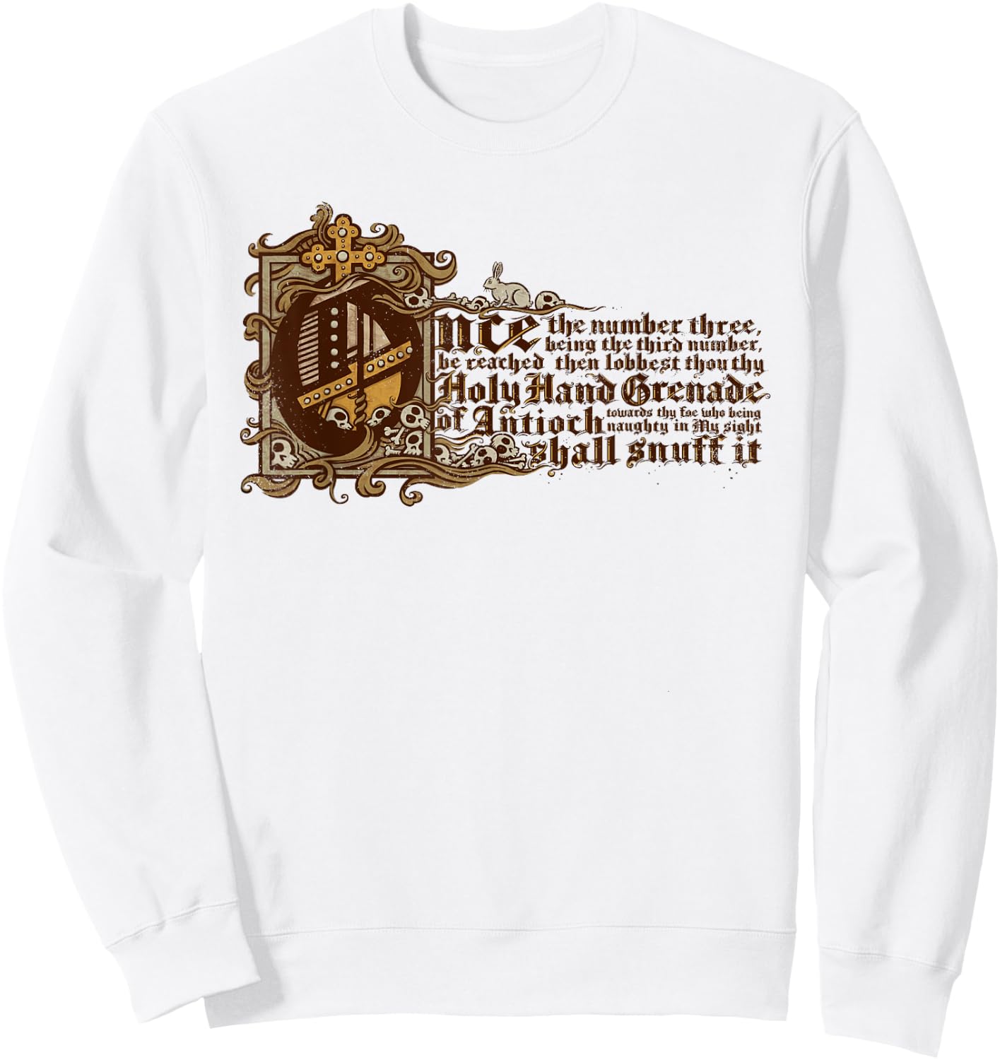 Holy Hand Grenade Sweatshirt - Sweatshirt | White