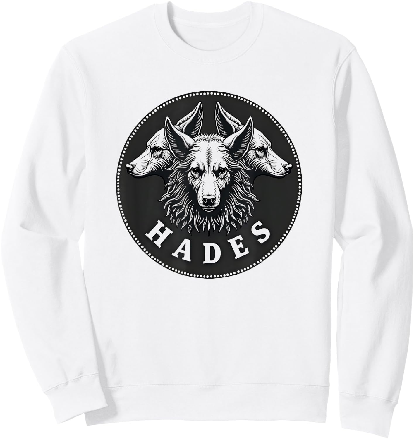 Hades Ancient Greek God Cerberus Sweatshirt - Sweatshirt | White