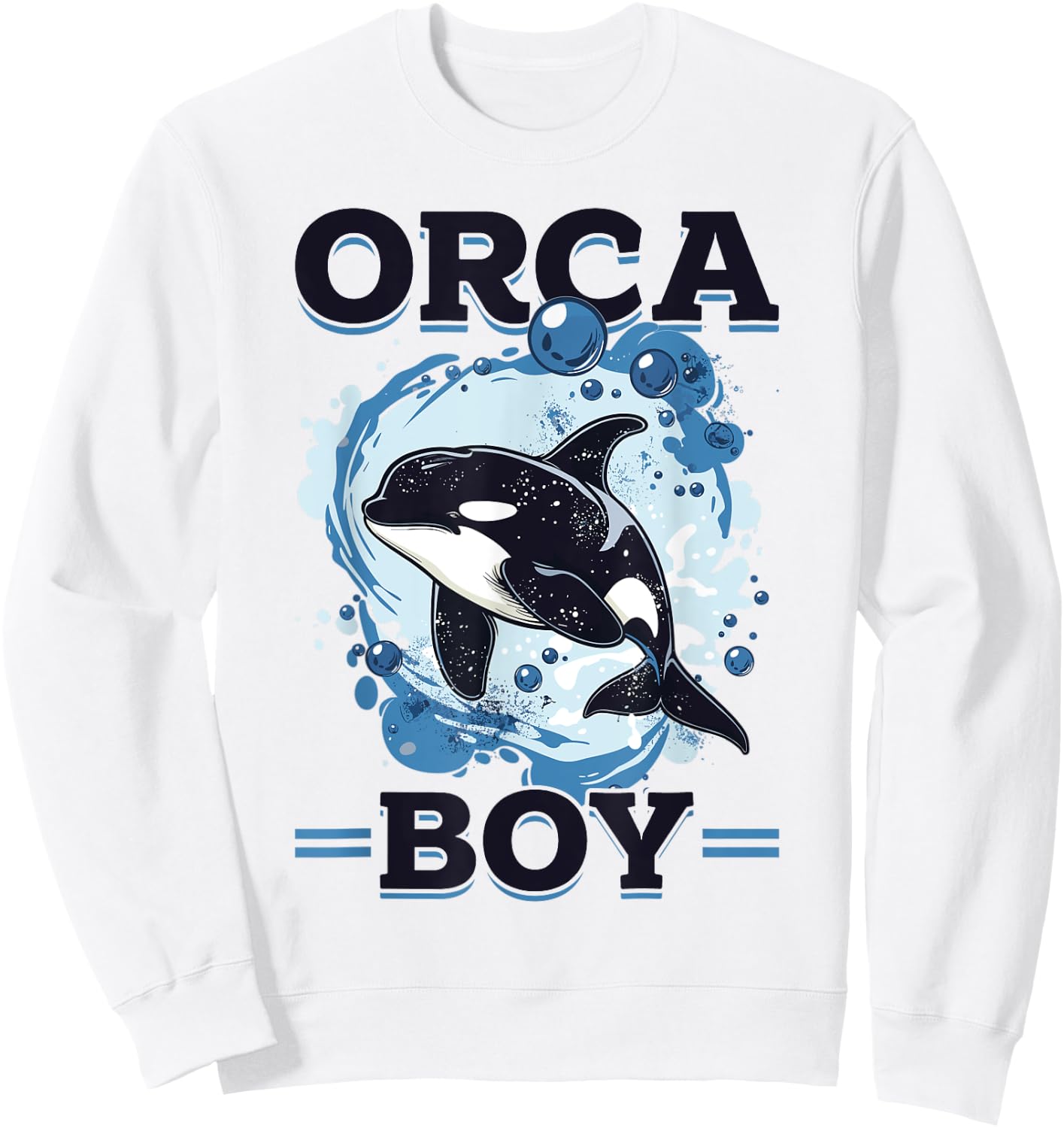 Funny Orca Animal Orca Boy Sweatshirt - Sweatshirt | White