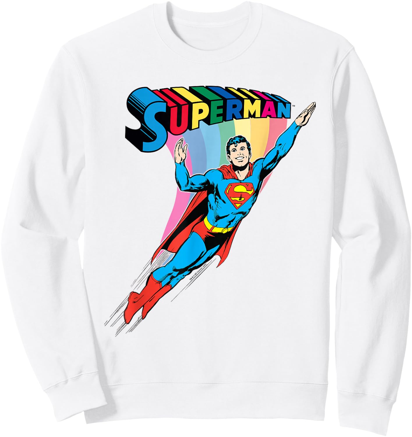 Superman Pride Rainbow Sweatshirt - Sweatshirt | White