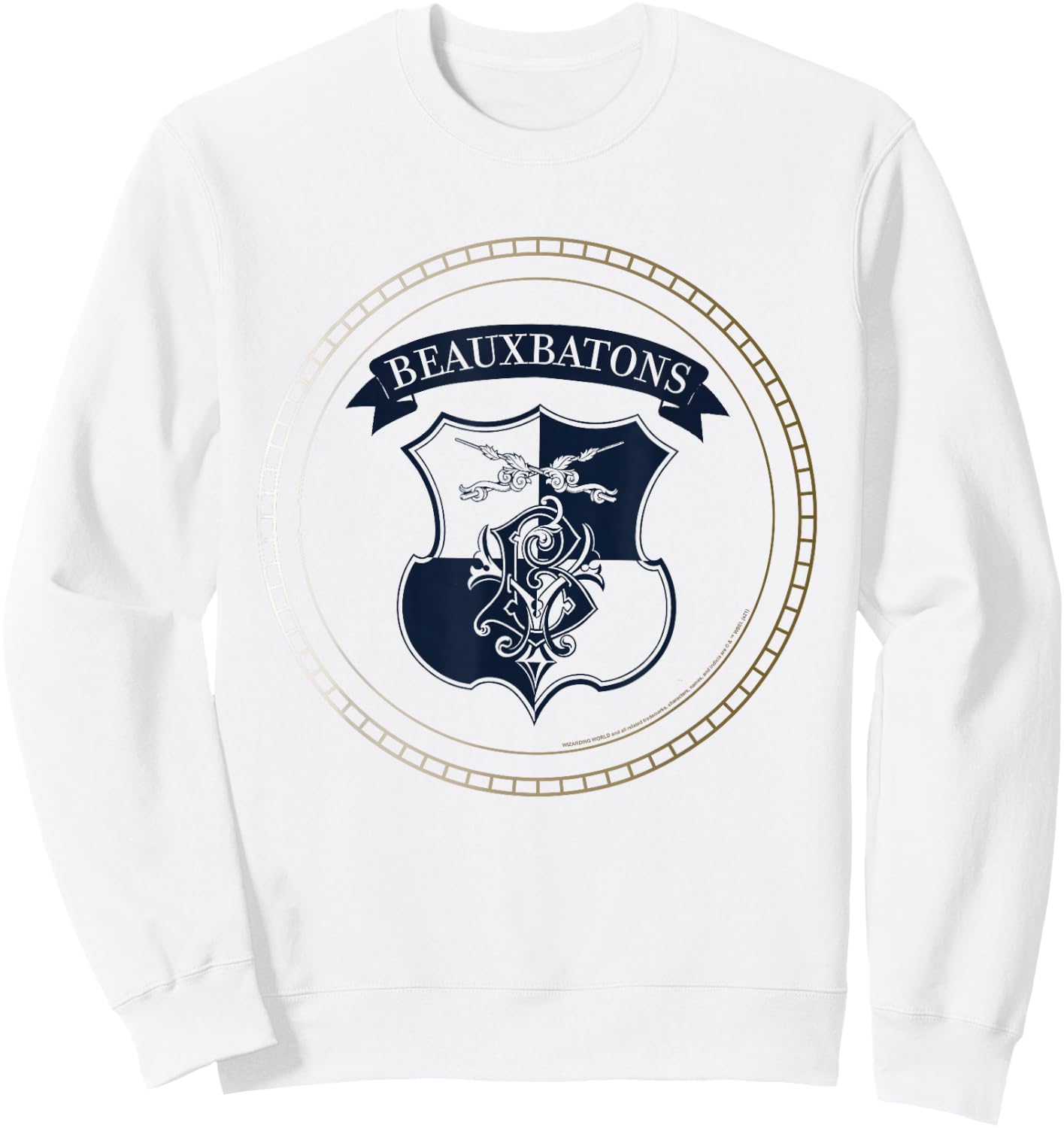 Harry Potter Beauxbatons Emblem Sweatshirt - Sweatshirt | White