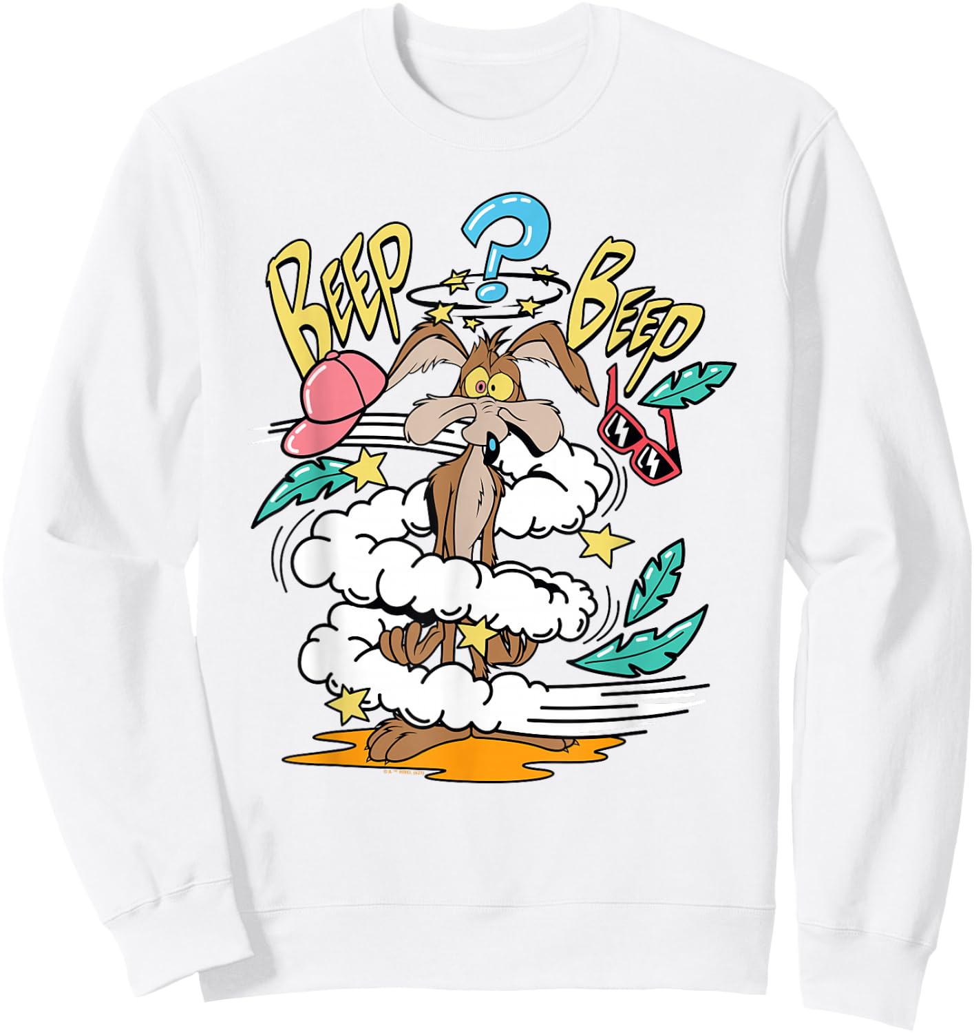 Looney Tunes Wile E. Coyote Beep Beep Sweatshirt - Sweatshirt | White