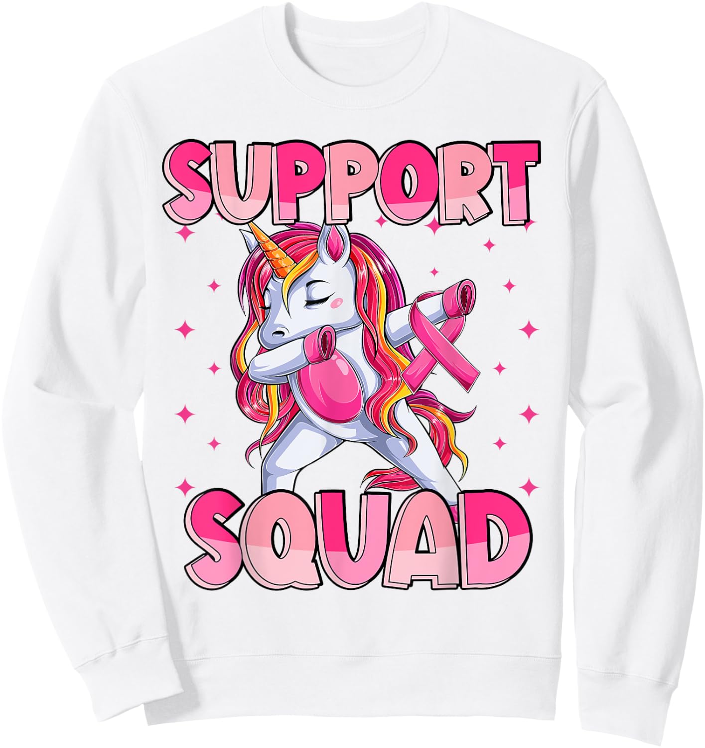 Breast Cancer Awareness Girls Kids, In October We Wear Pink Sweatshirt - Sweatshirt | White
