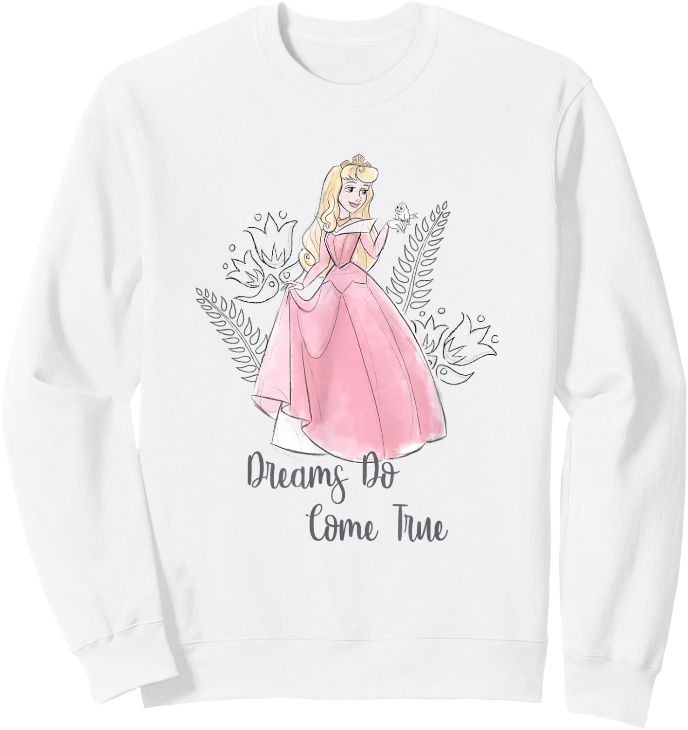 Disney Sleeping Beauty Aurora Princess Dreams Come True Sweatshirt - Sweatshirt | White