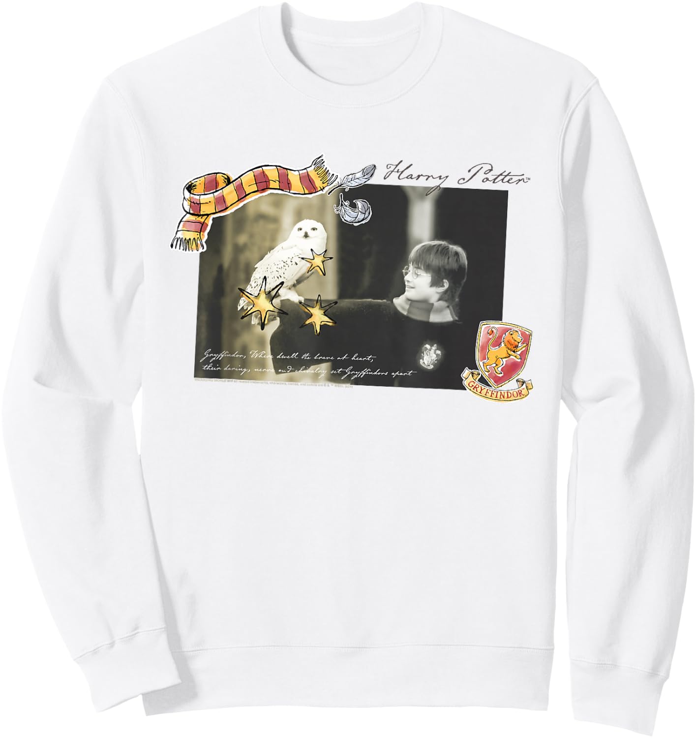 Harry Potter with Hedwig Movie Still Sweatshirt - Sweatshirt | White