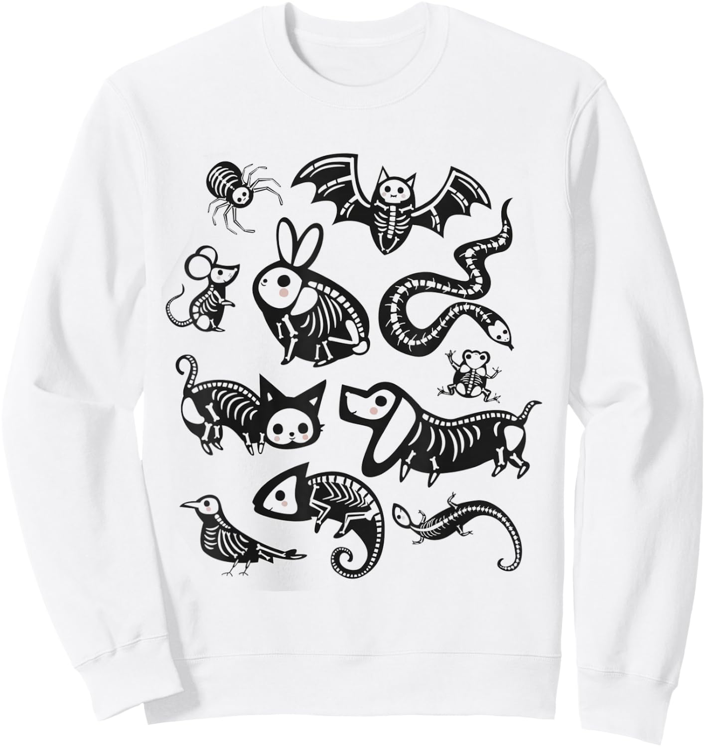 Fall Veterinarian Halloween Vet Tech Veterinary School Sweatshirt - Sweatshirt | White
