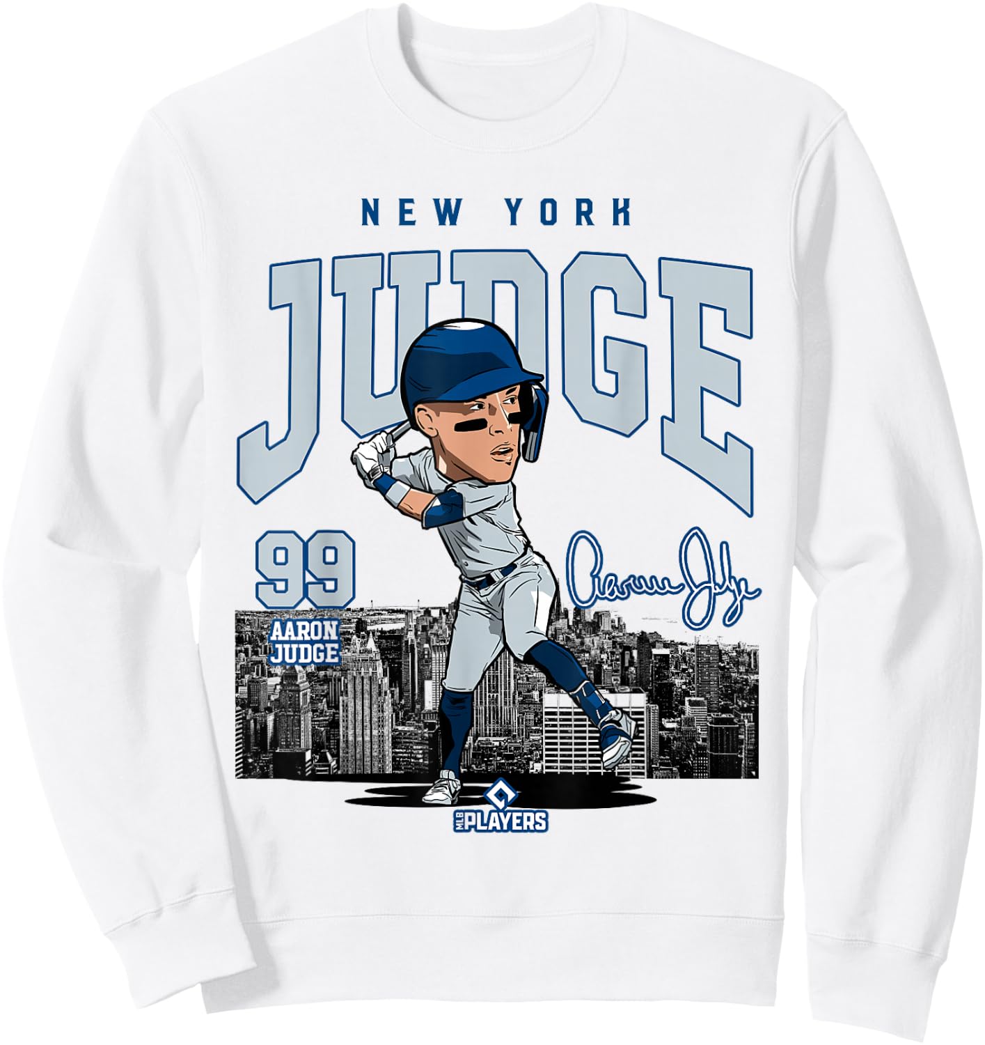 Aaron Judge | New York Baseball MLB Players | MLBJUD3005W Sweatshirt - Sweatshirt | White