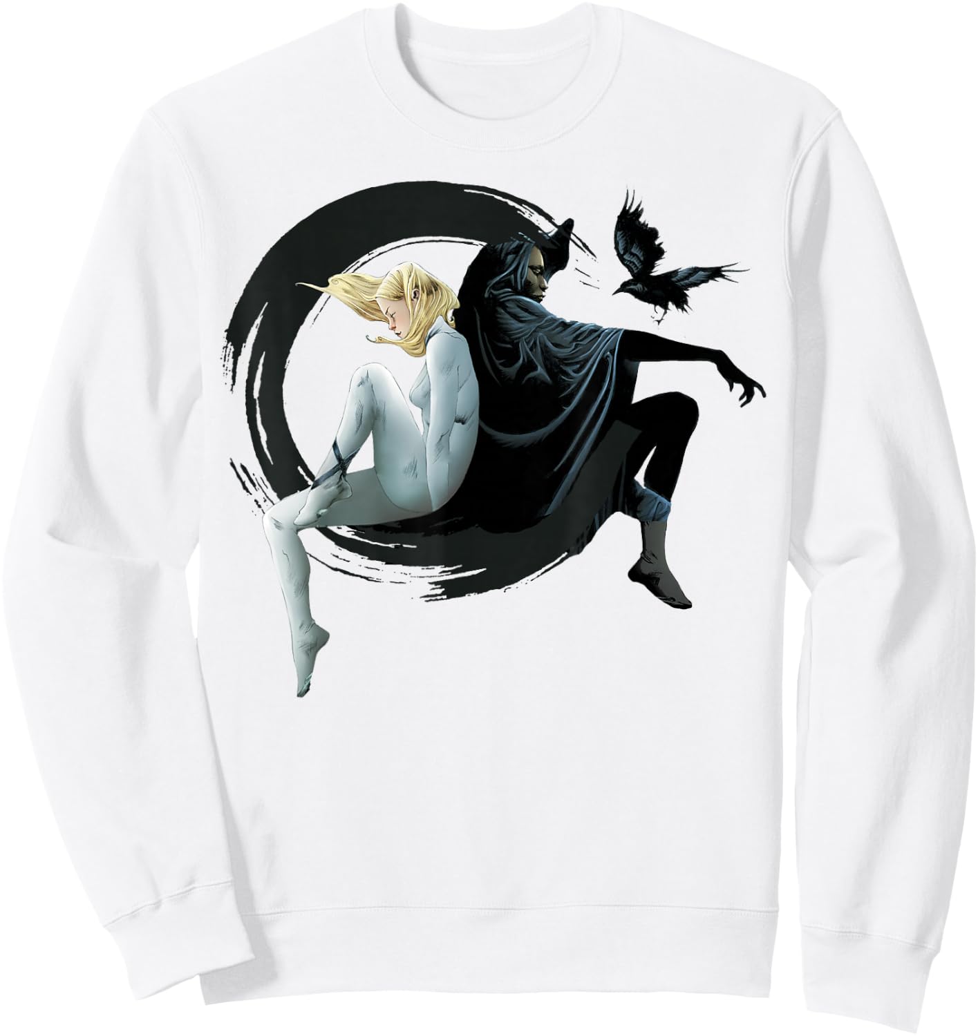 Marvel Cloak & Dagger Crescent Moon Graphic Sweatshirt - Sweatshirt | White