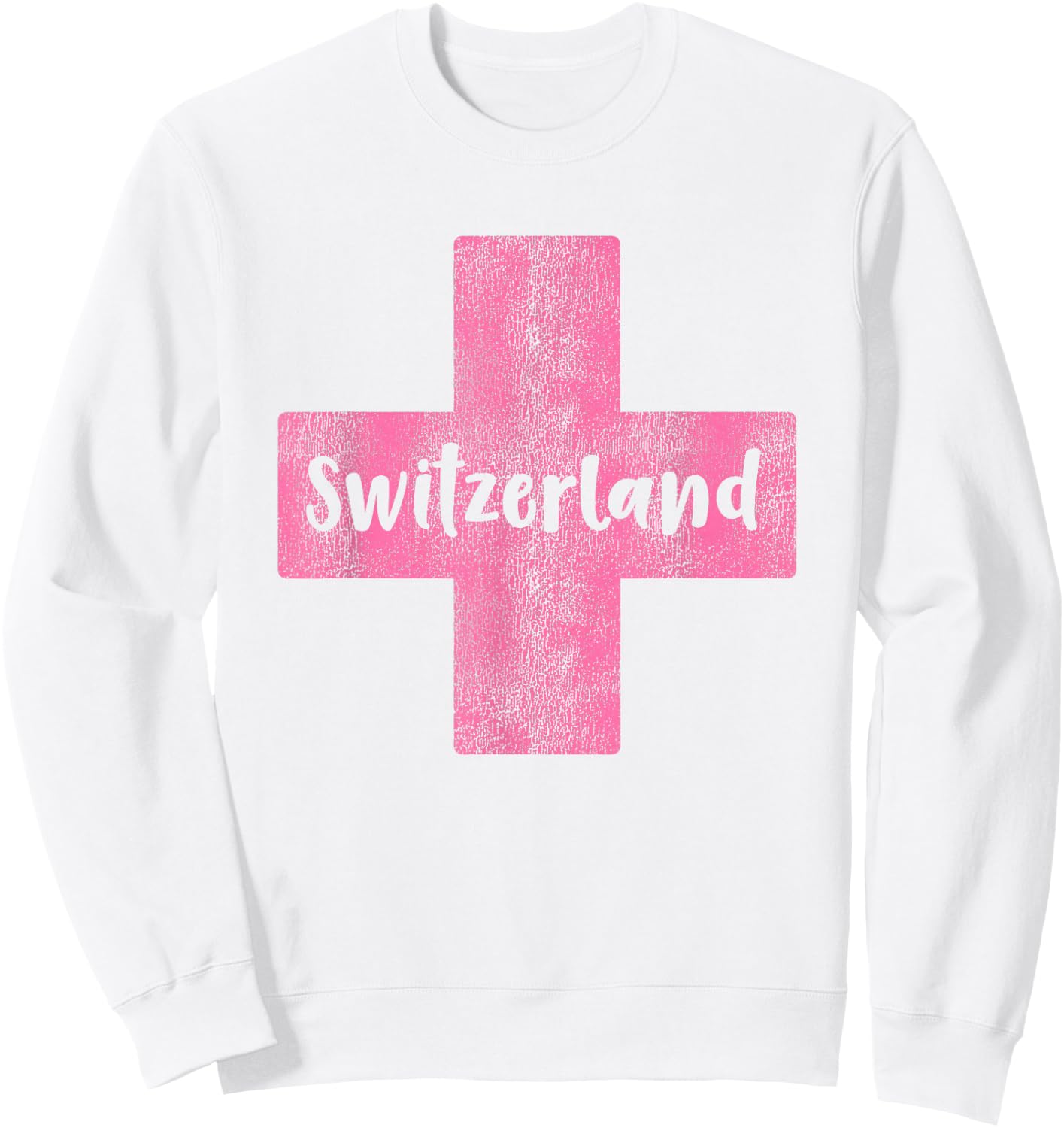 Swiss Flag of Switzerland Souvenir and Girls Sweatshirt - Sweatshirt | White