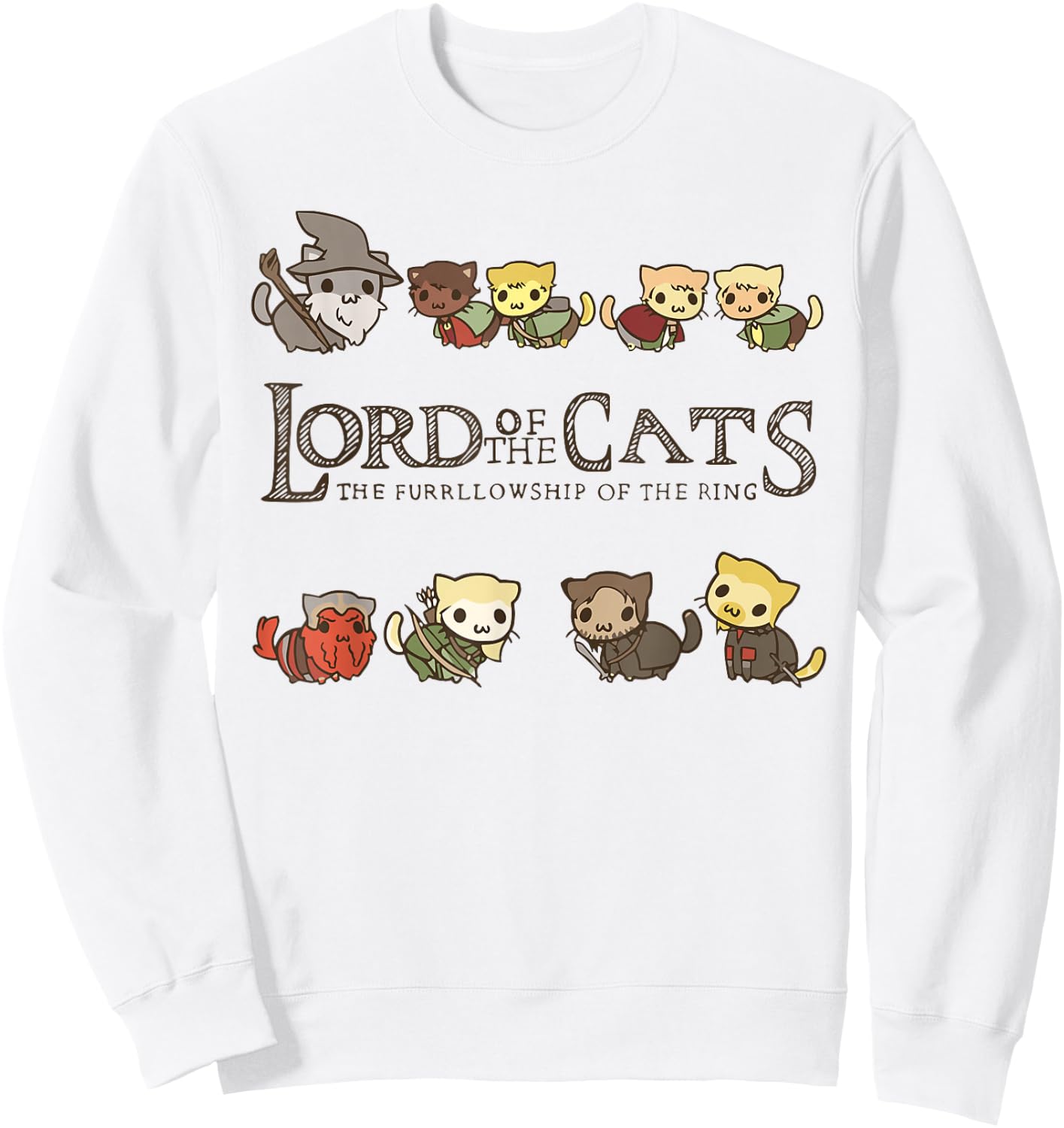 Lord of the cats Sweatshirt - Sweatshirt | White