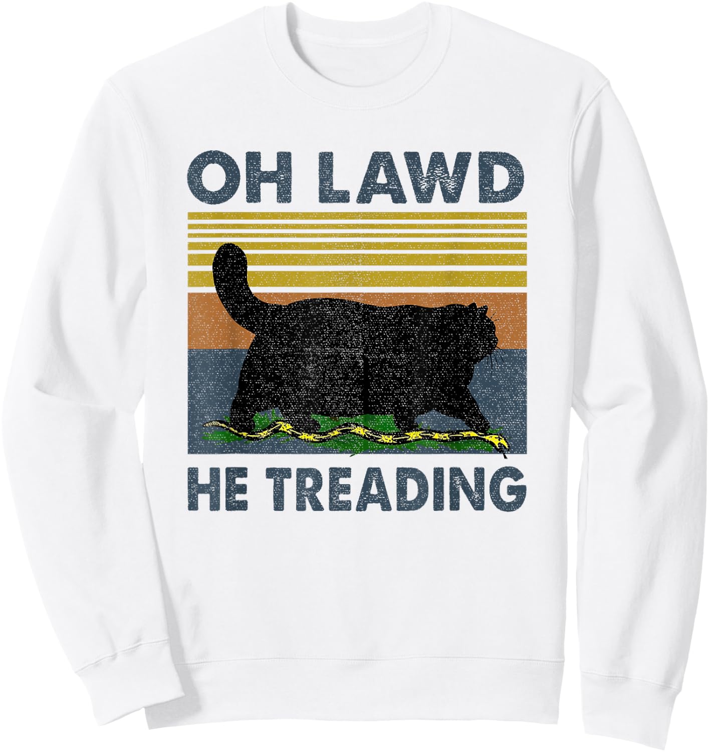 Oh Lawd He Treading Sweatshirt - Sweatshirt | White
