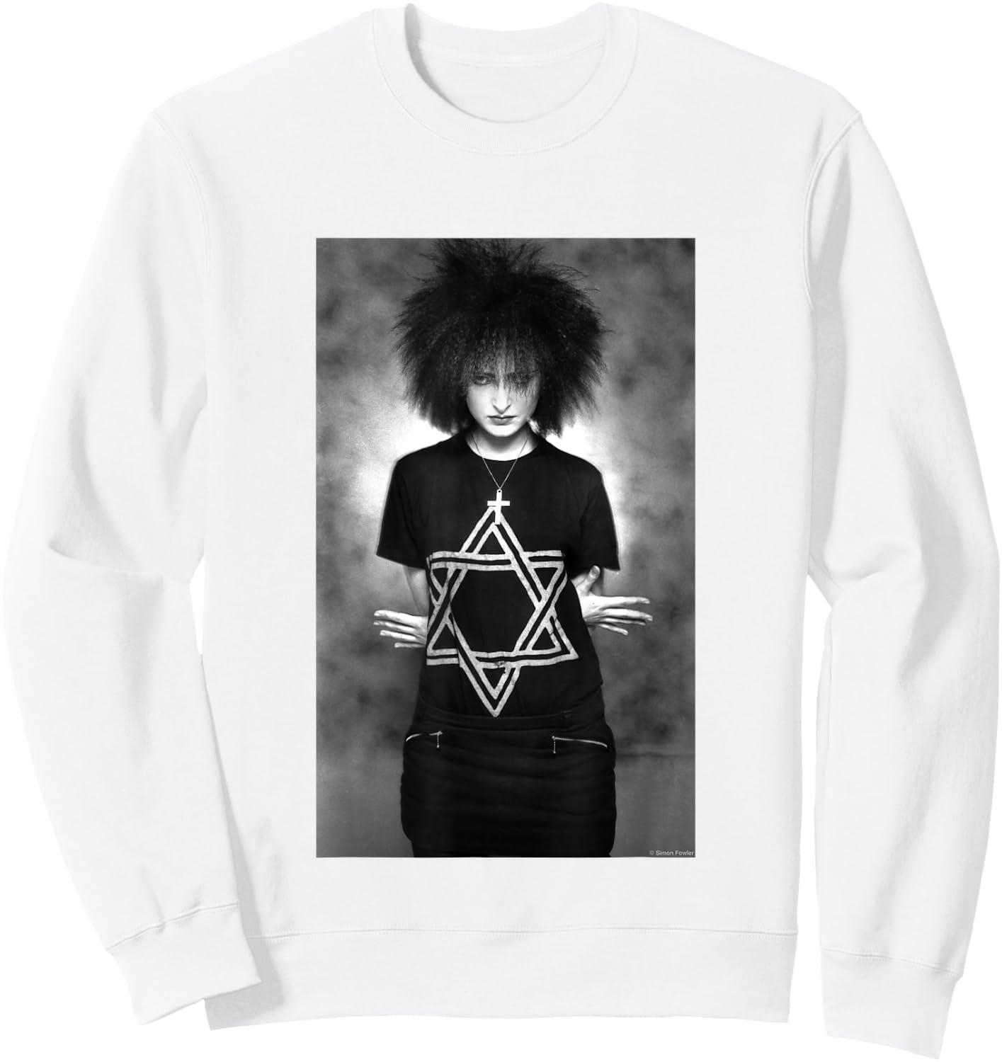 Siouxsie Sioux of The Banshees Studio Photo by Simon Fowler Sweatshirt - Sweatshirt | White