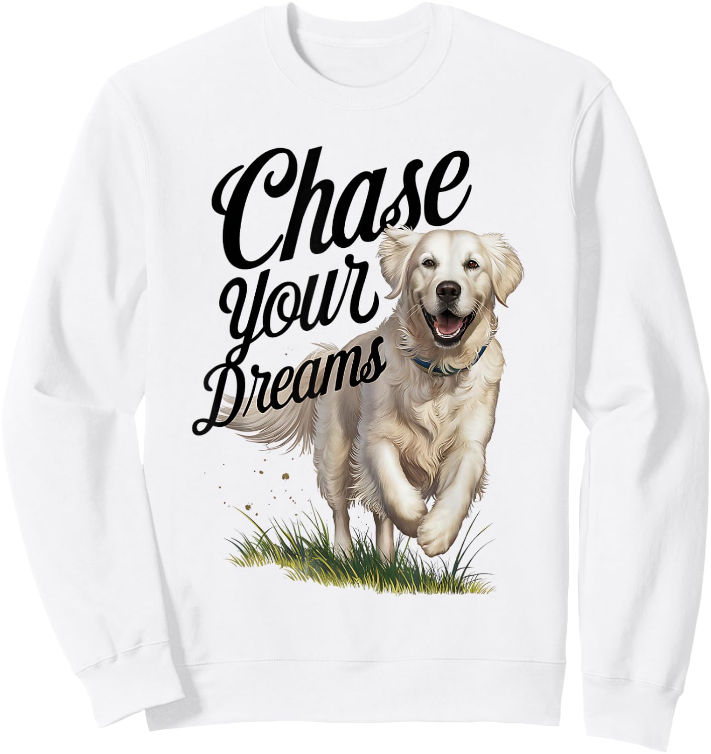 English Cream Golden Retriever Gifts Puppy Dog Men Women Kid Sweatshirt - Sweatshirt | White