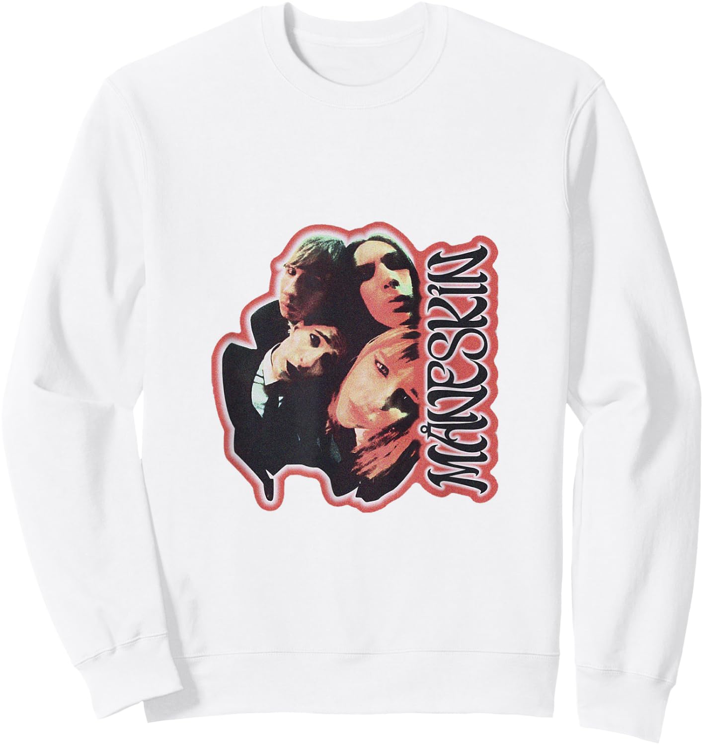 Måneskin Fisheye Sweatshirt - Sweatshirt | White