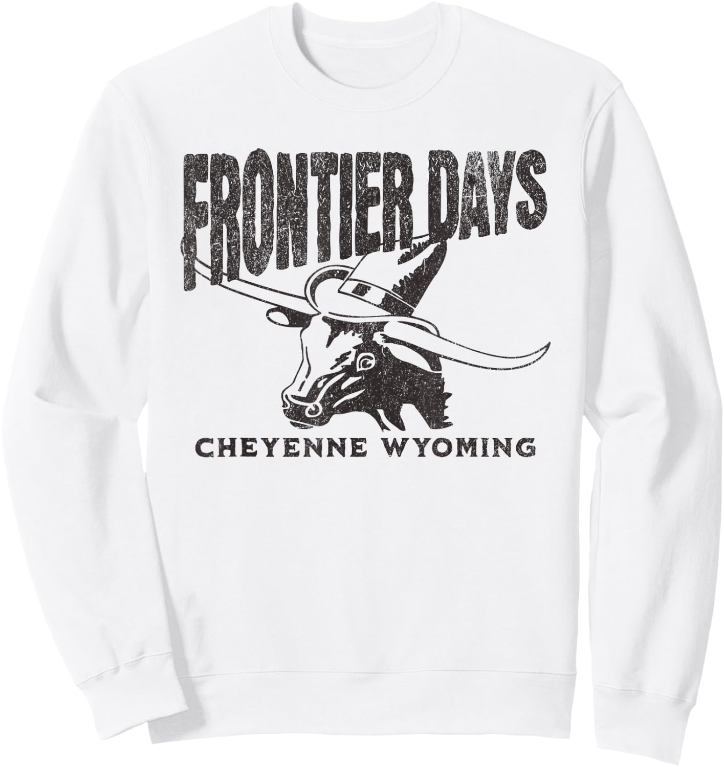 Cheyenne Wyoming Steer Frontier Days Sweatshirt - Sweatshirt | White