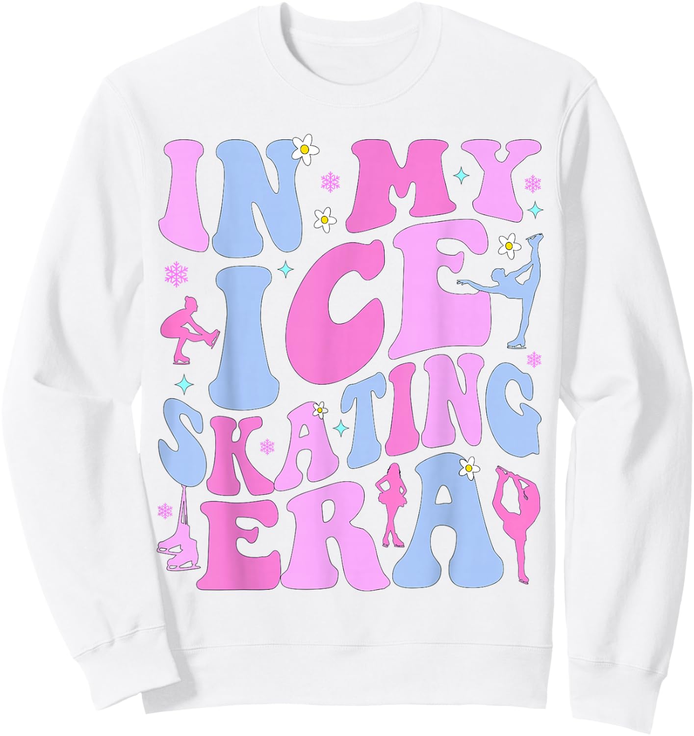In My Ice Skating Era Figure Hockey Skating Girls Boys Coach Sweatshirt - Sweatshirt | White