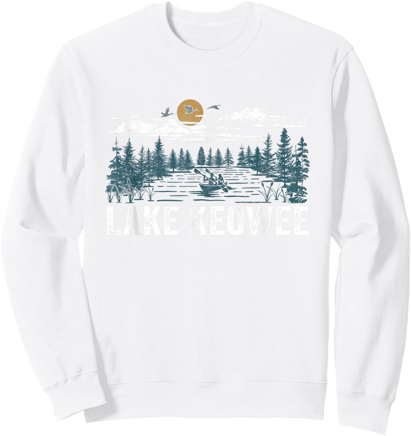 Lake Keowee South Carolina Sweatshirt - Sweatshirt | White