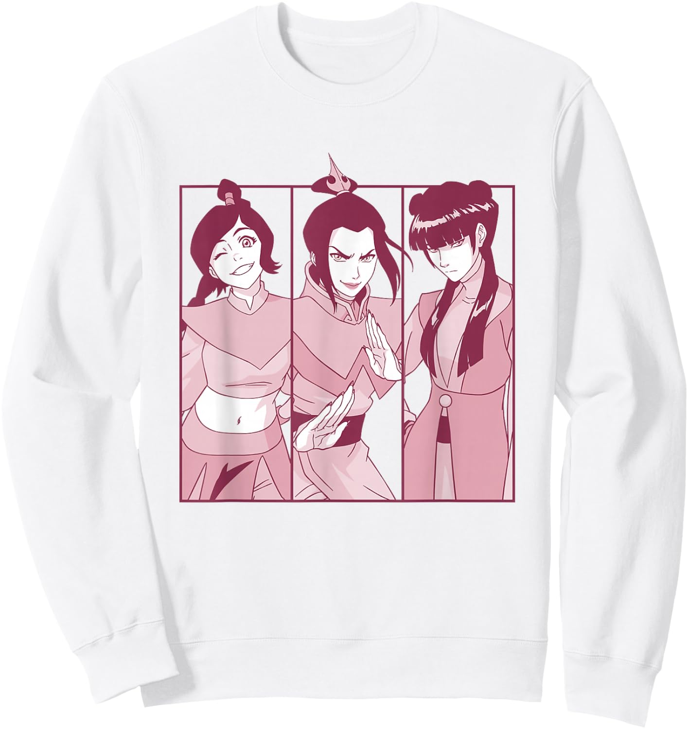 Avatar: The Last Airbender Mighty Women Warrior Panels Sweatshirt - Sweatshirt | White