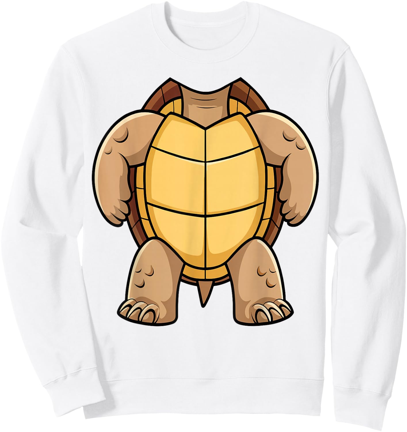 Turtle Shirt Adult Kids Men Women Turtle Shell Costume Sweatshirt - Sweatshirt | White