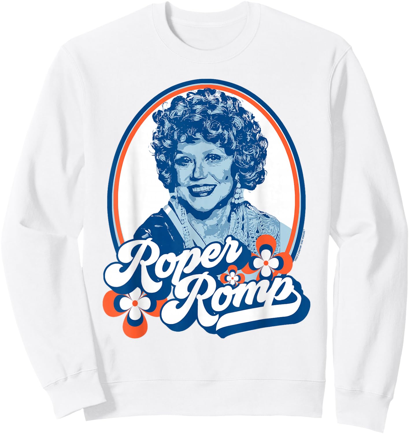Roper Romp! Mrs. Helen Roper Three's Company Retro Sweatshirt - Sweatshirt | White