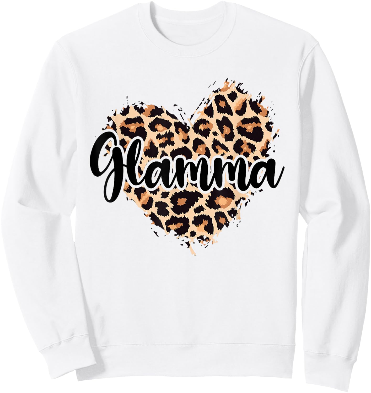 Glamma Leopard Sweatshirt - Sweatshirt | White