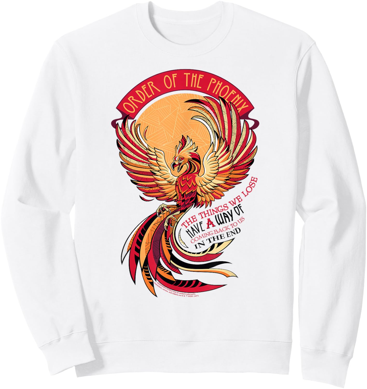 Harry Potter Mosaic Order of The Phoenix Small Sweatshirt - Sweatshirt | White