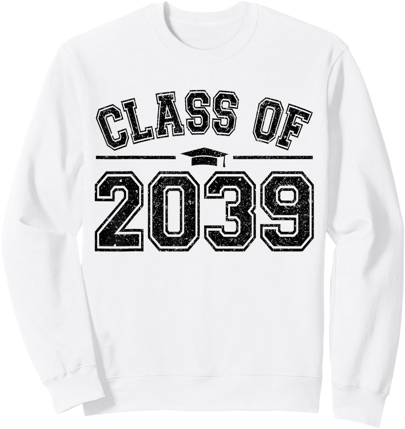 Preschool Class of 2039 Grow With Me Graduation 2039 Vintage Sweatshirt - Sweatshirt | White