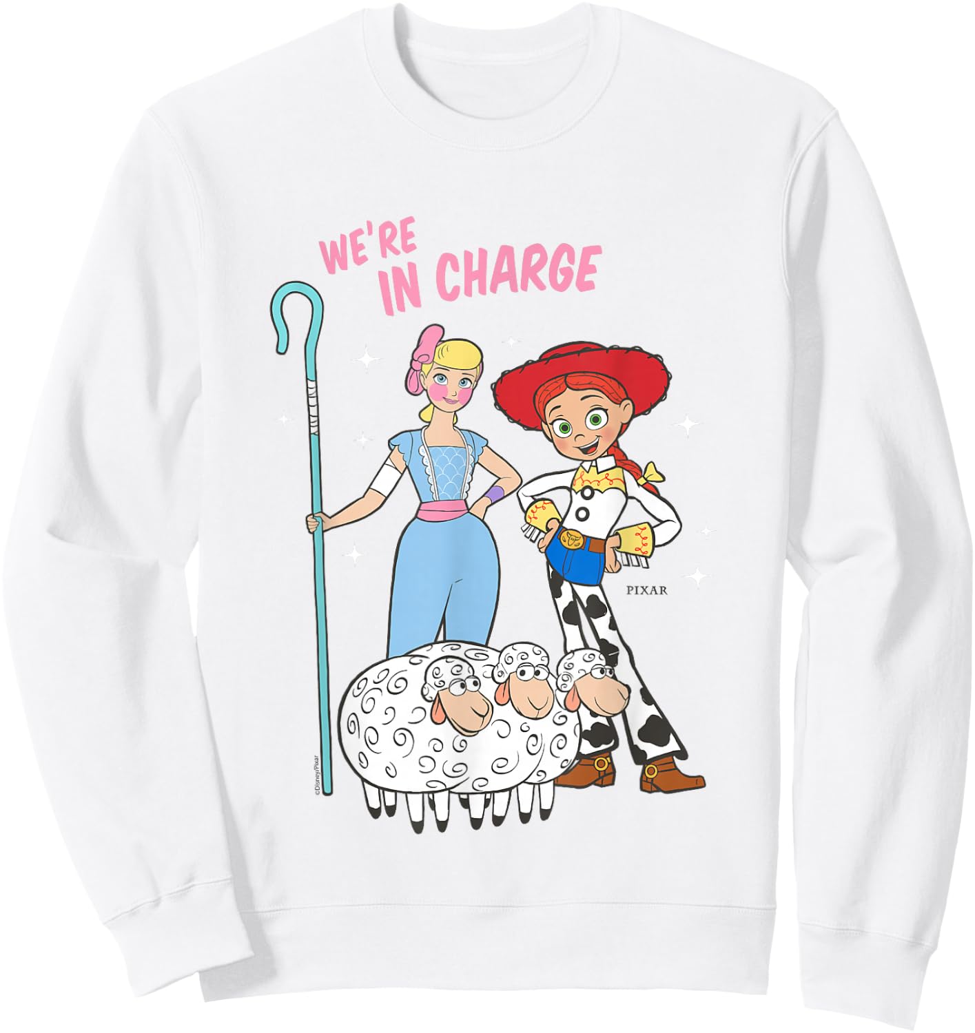 Disney Pixar Toy Story We're in Charge Bo Peep Jessie Sweatshirt - Sweatshirt | White
