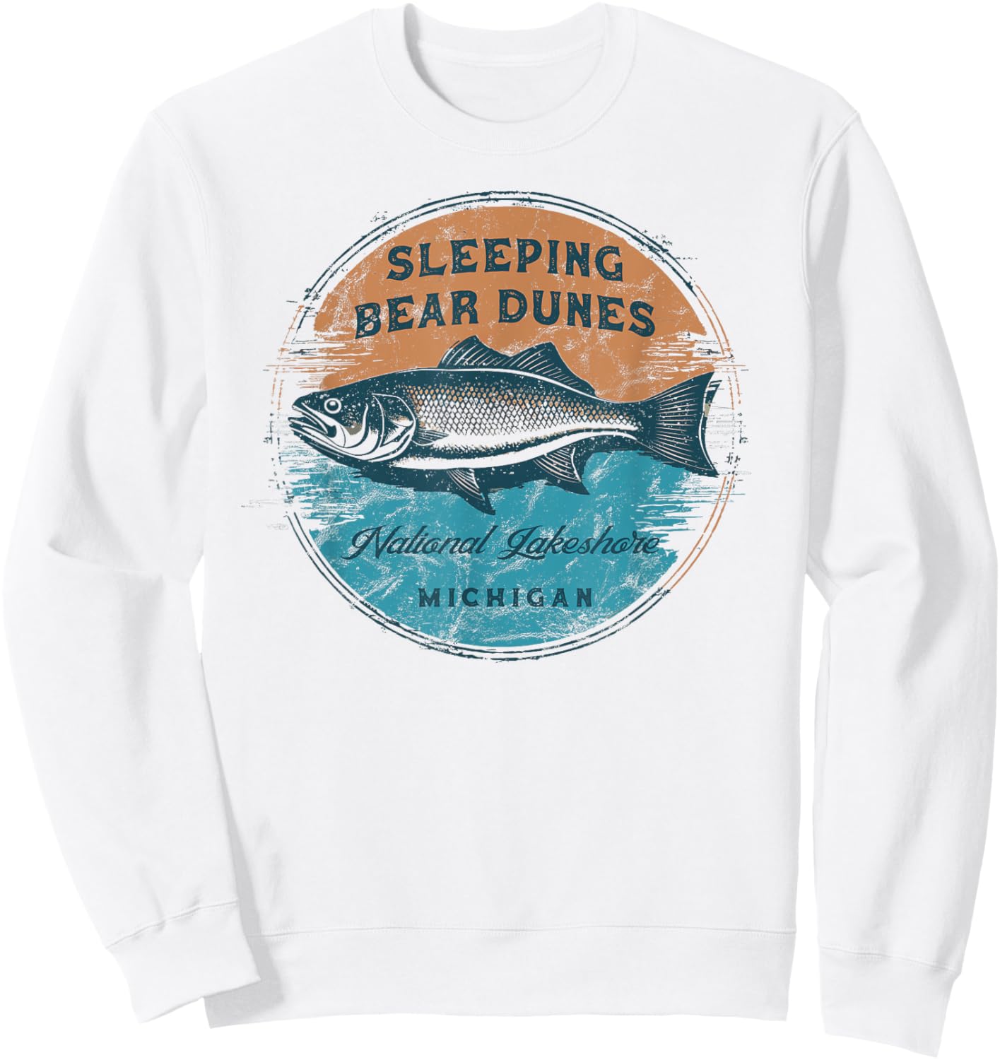 Sleeping Bear Dunes National Lakeshore Michigan Vintage Sweatshirt - Sweatshirt | White
