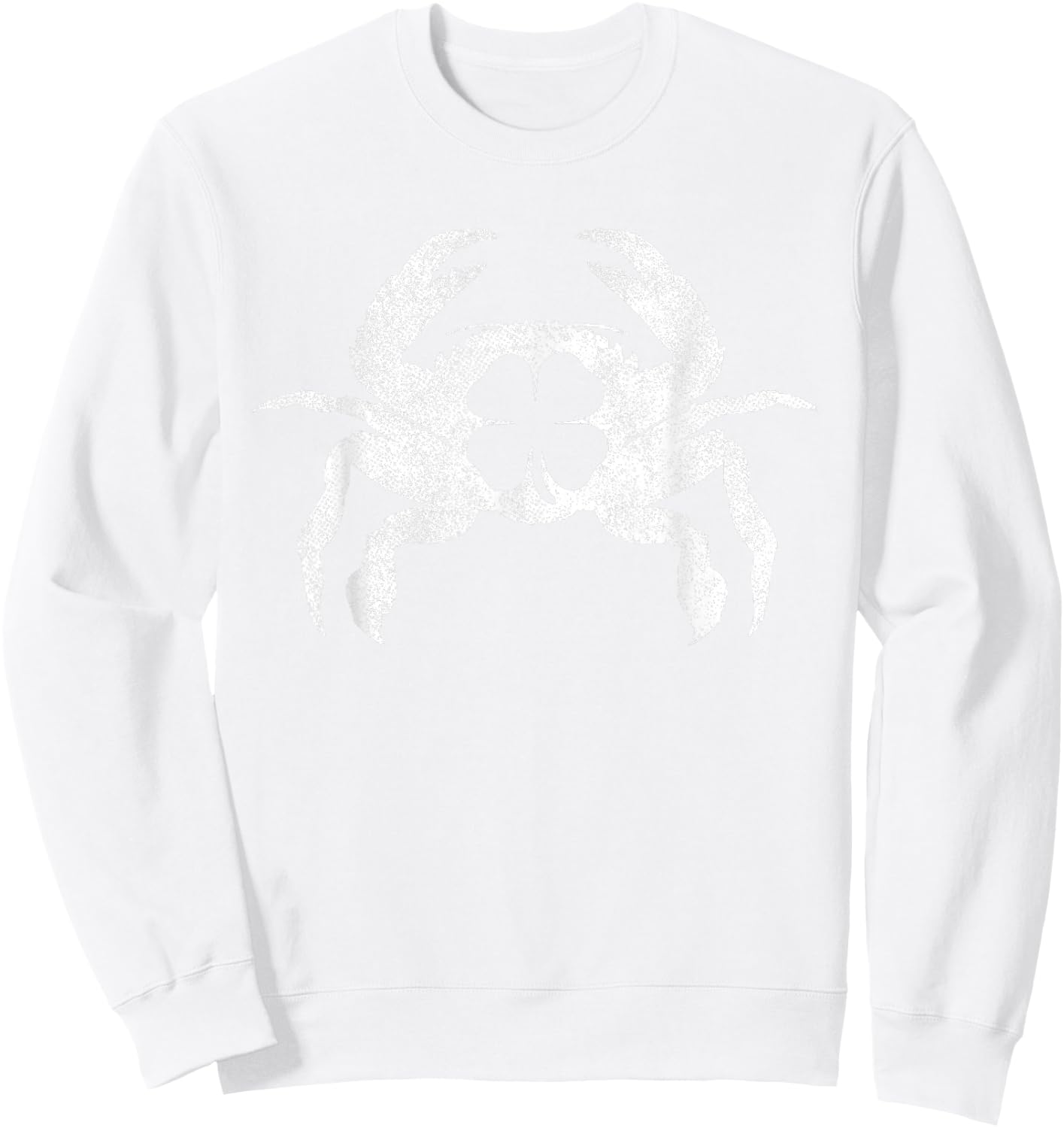 St. Patrick's Day Shamrock Crab Fisherman Irish Crabber Sweatshirt - Sweatshirt | White