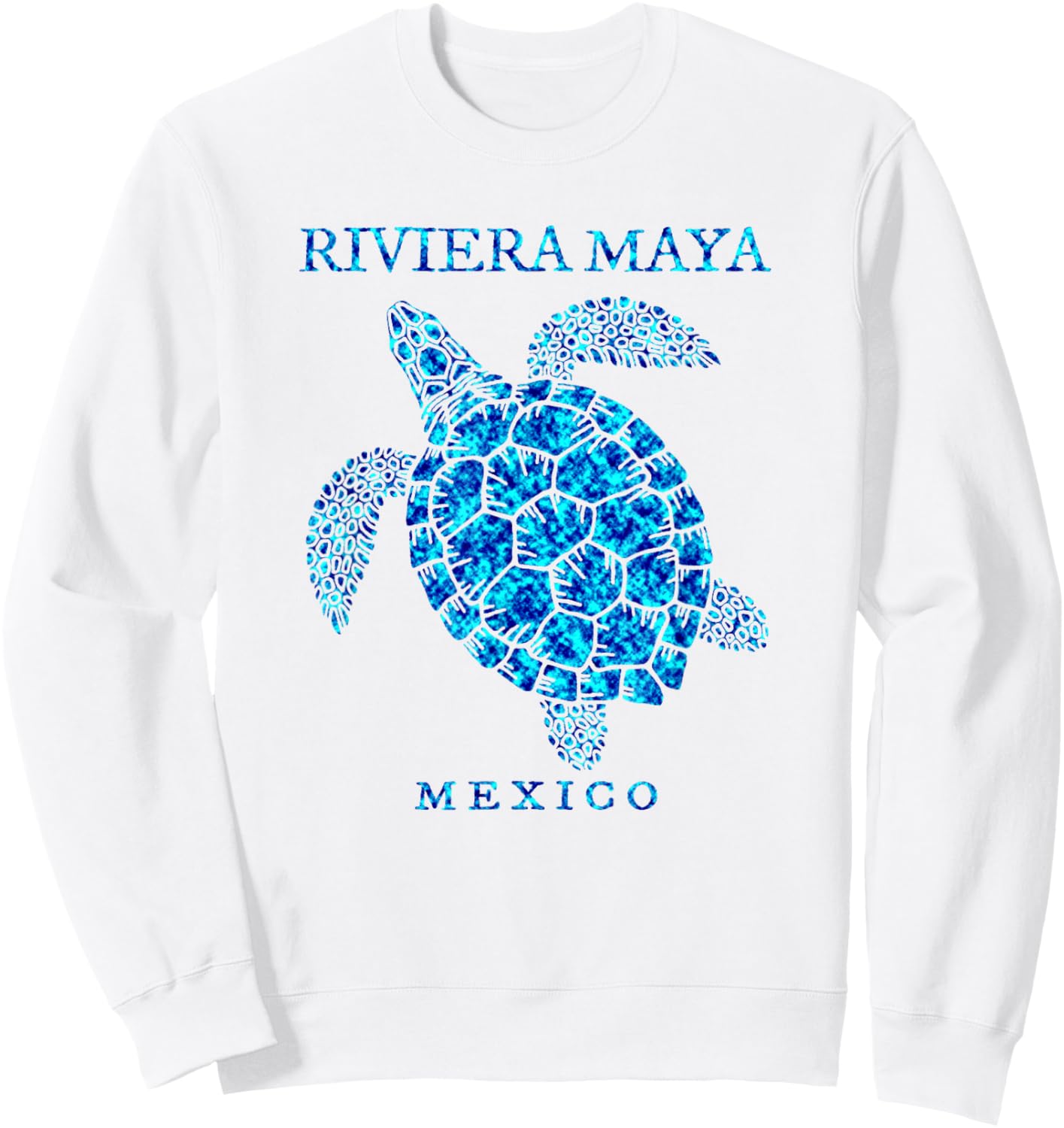 Riviera Maya Mexico Sea Turtle Boys Girls Vacation Souvenir Sweatshirt - Sweatshirt | White