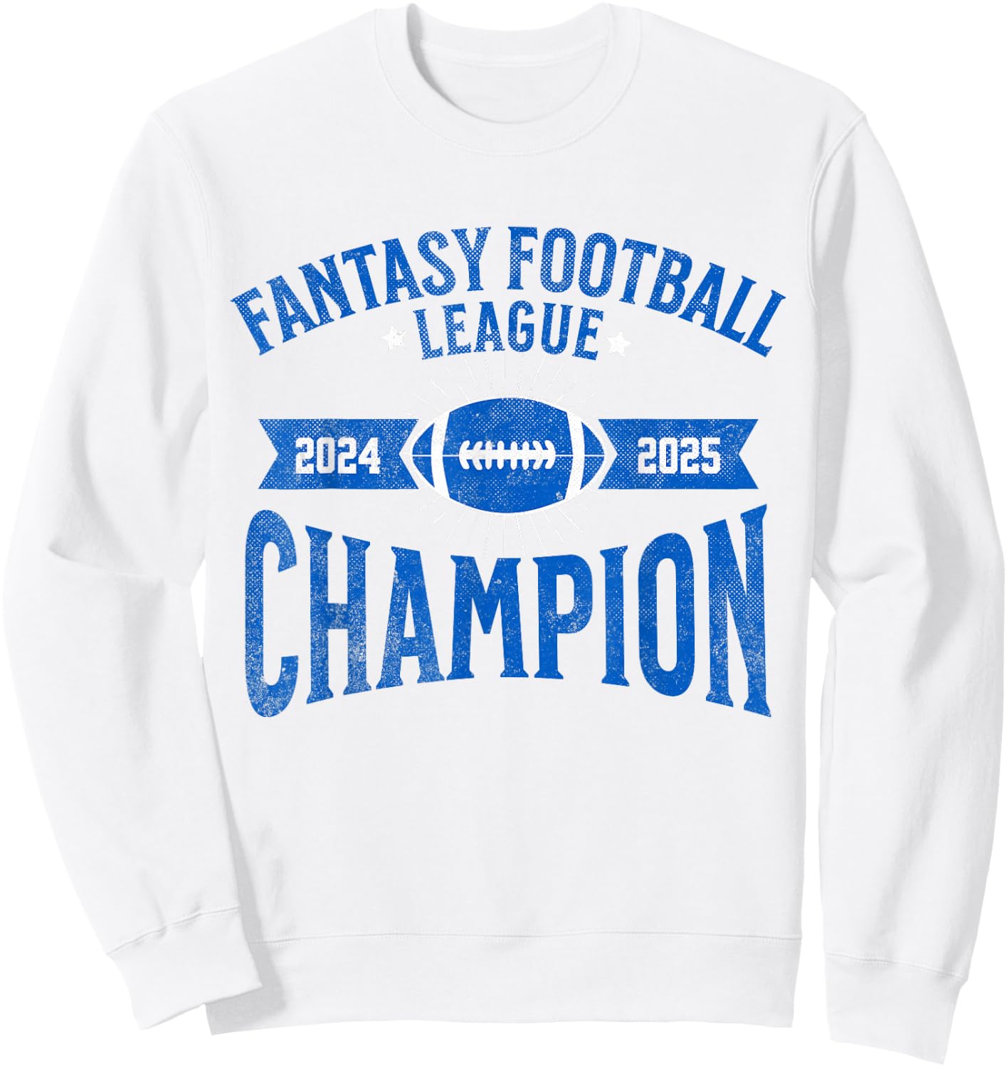 Fantasy Football League Championship Apparel Fantasy Football League Champion Champ 2024 2025 FFL -Adults Grey Small Sweatshirt - Sweatshirt | White