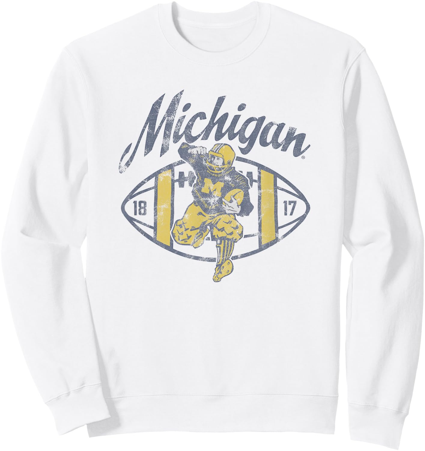 University of Michigan Wolverines U of M Spirit Collection Sweatshirt - Sweatshirt | White