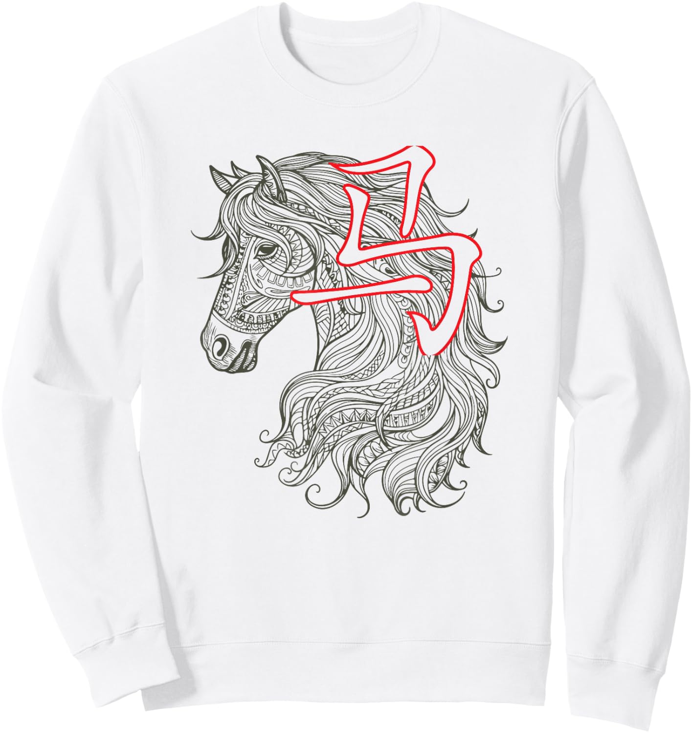 Chinese Lunar New Year Of The Horse 2026 Vietnamese Tet Sweatshirt - Sweatshirt | White