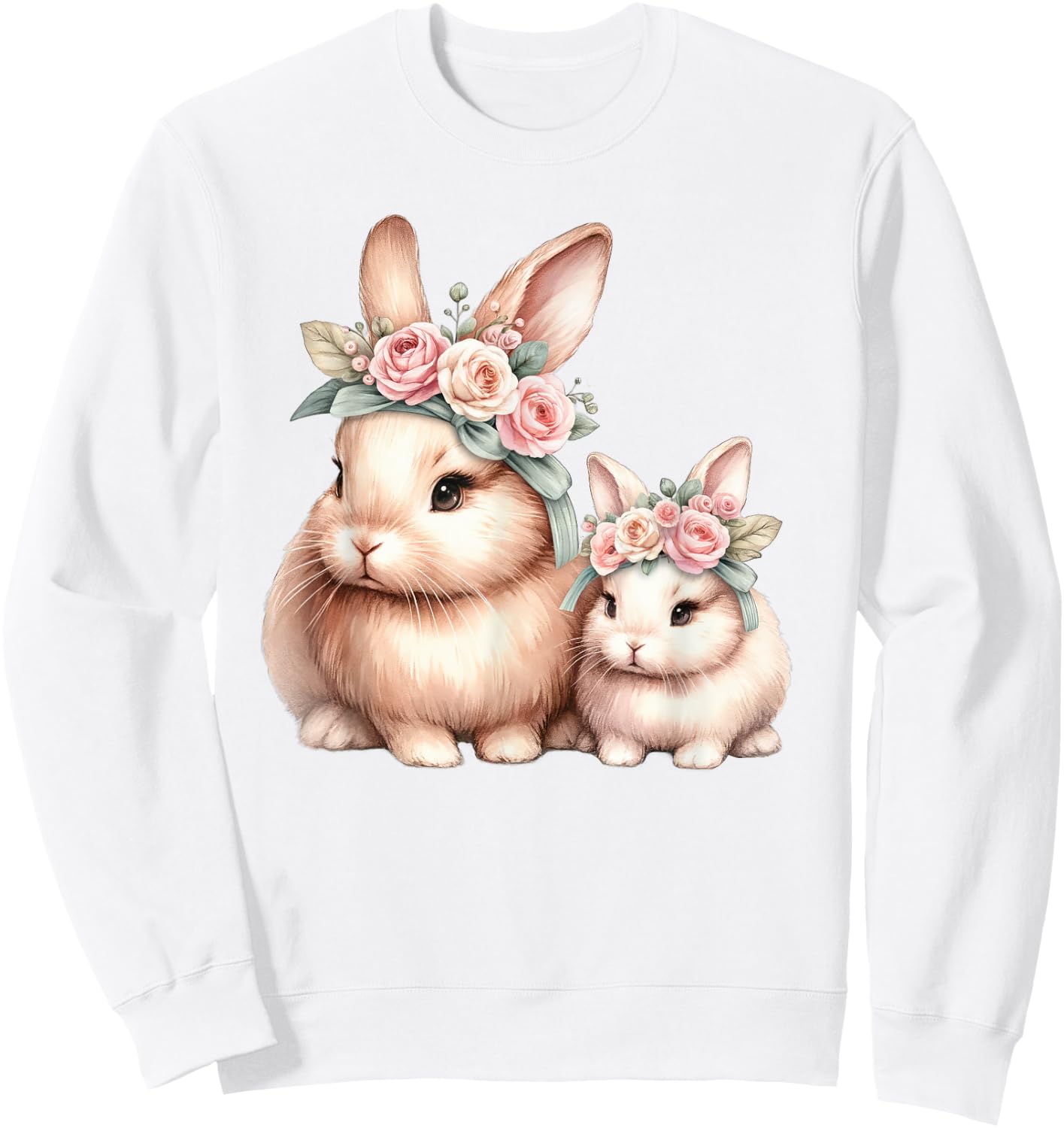 Mama Bunny Rabbit Owner New Mom Mommy For Mothers Day Sweatshirt - Sweatshirt | White