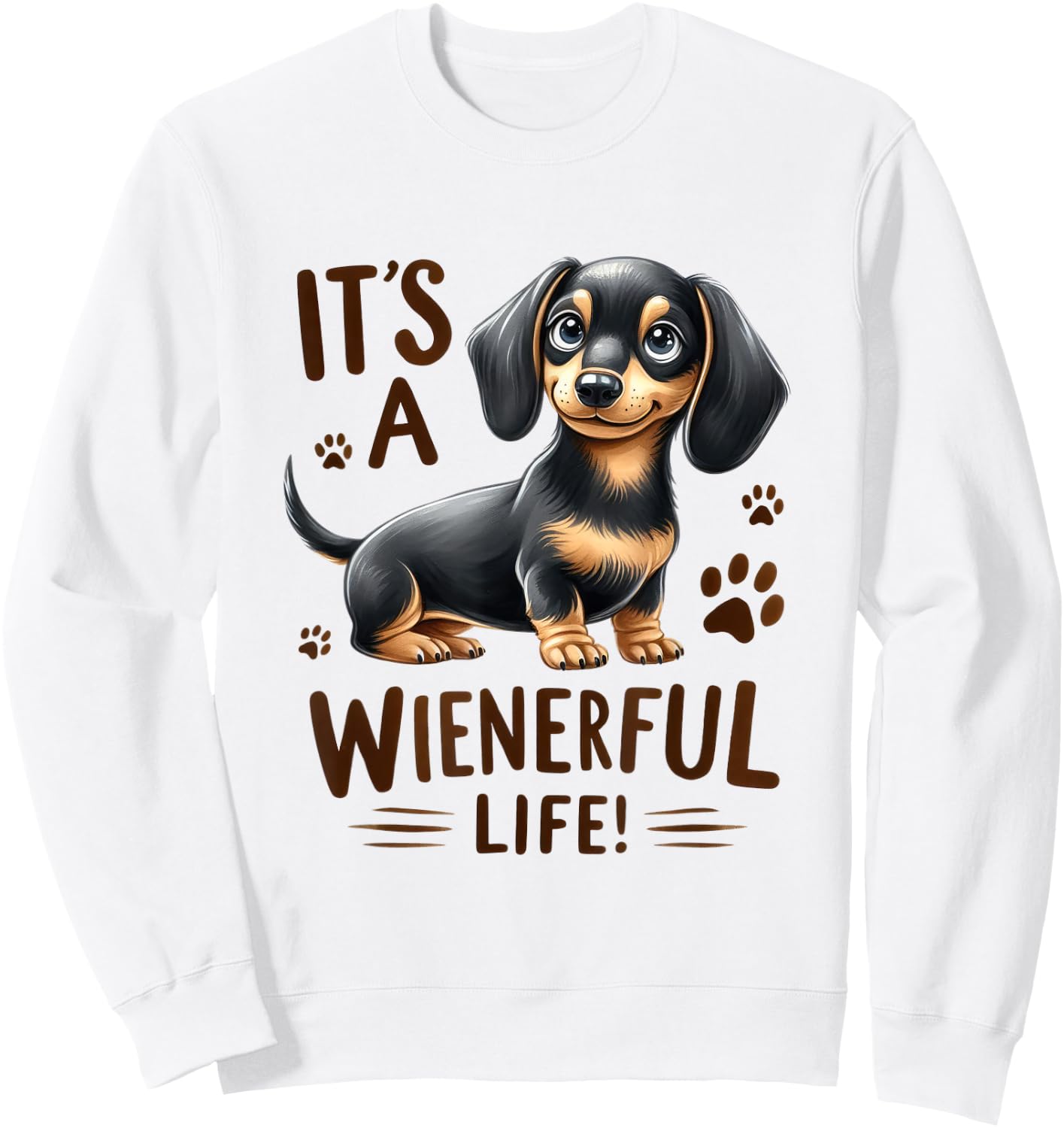 Wiener Dog Doxie Design - Dackel & Dachshund Sweatshirt - Sweatshirt | White