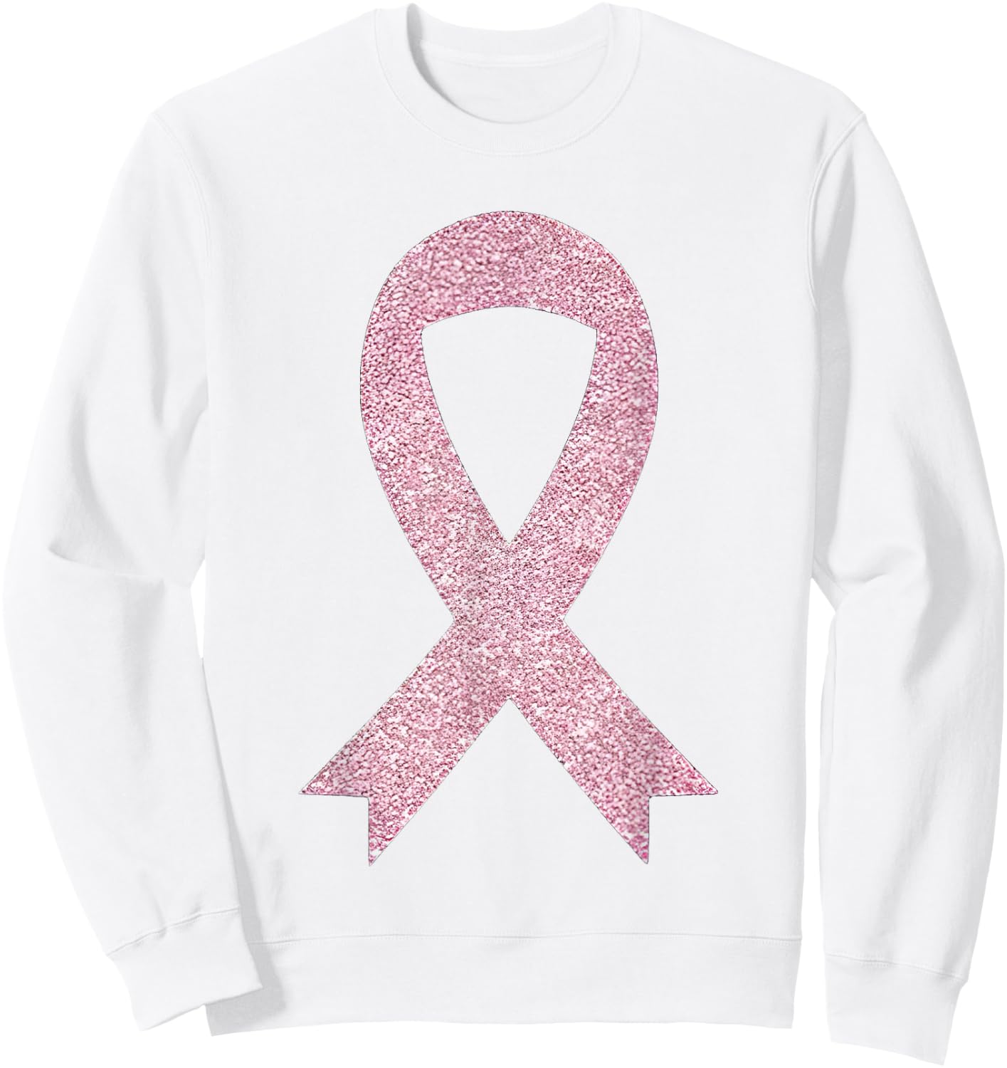 Breast Cancer Pink Ribbon Sweatshirt - Sweatshirt | White