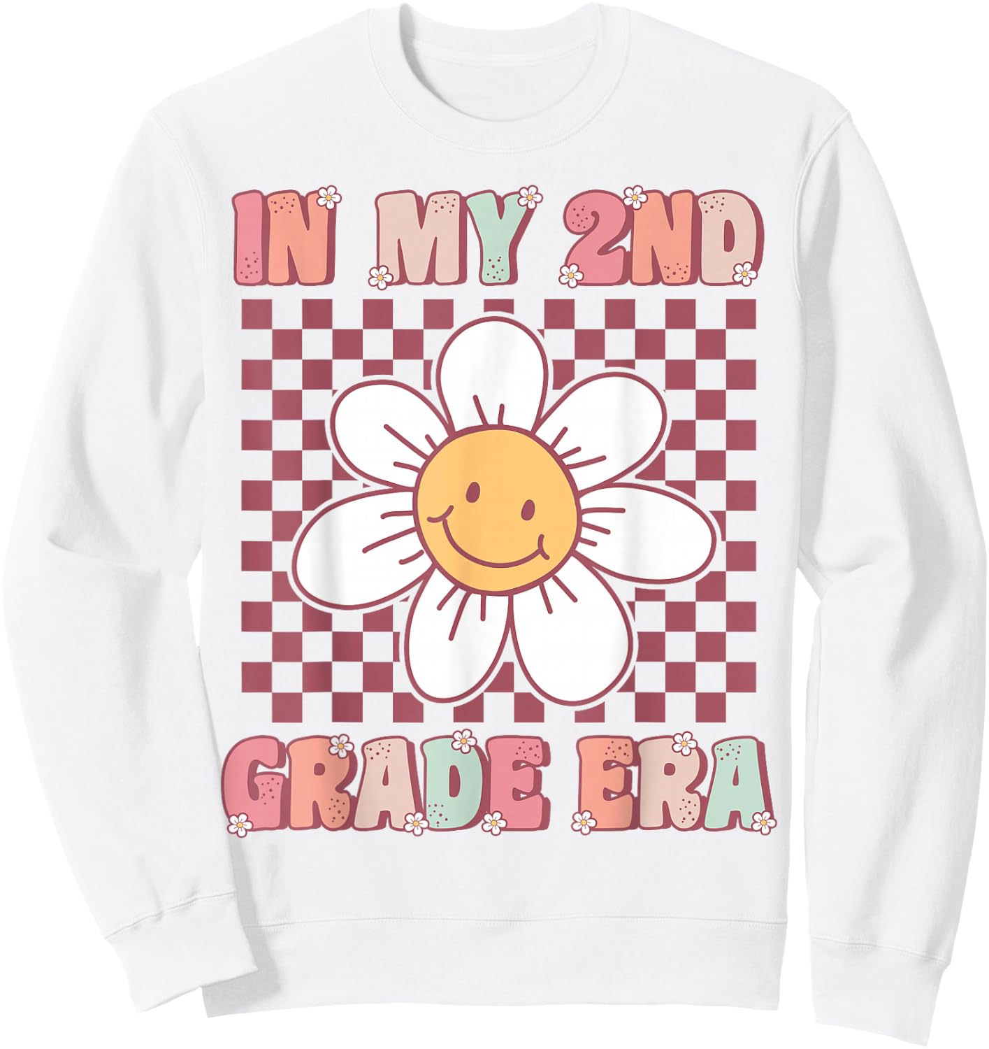In My 2nd Grade Era Cute Groovy Second Grade Back to School Sweatshirt - Sweatshirt | White