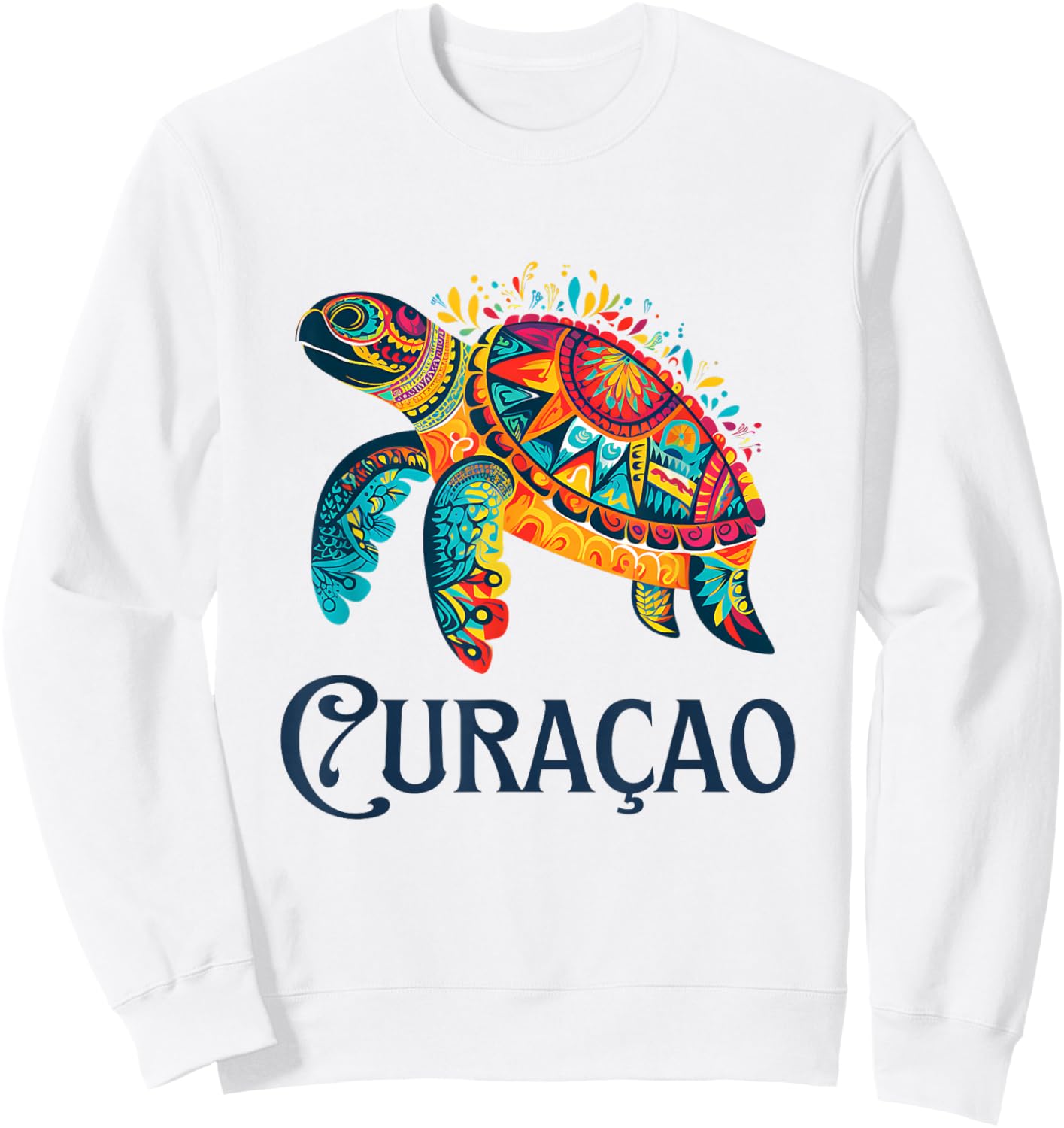 Curaçao Souvenir / Curacao Turtle / Curacao Sweatshirt - Sweatshirt | White