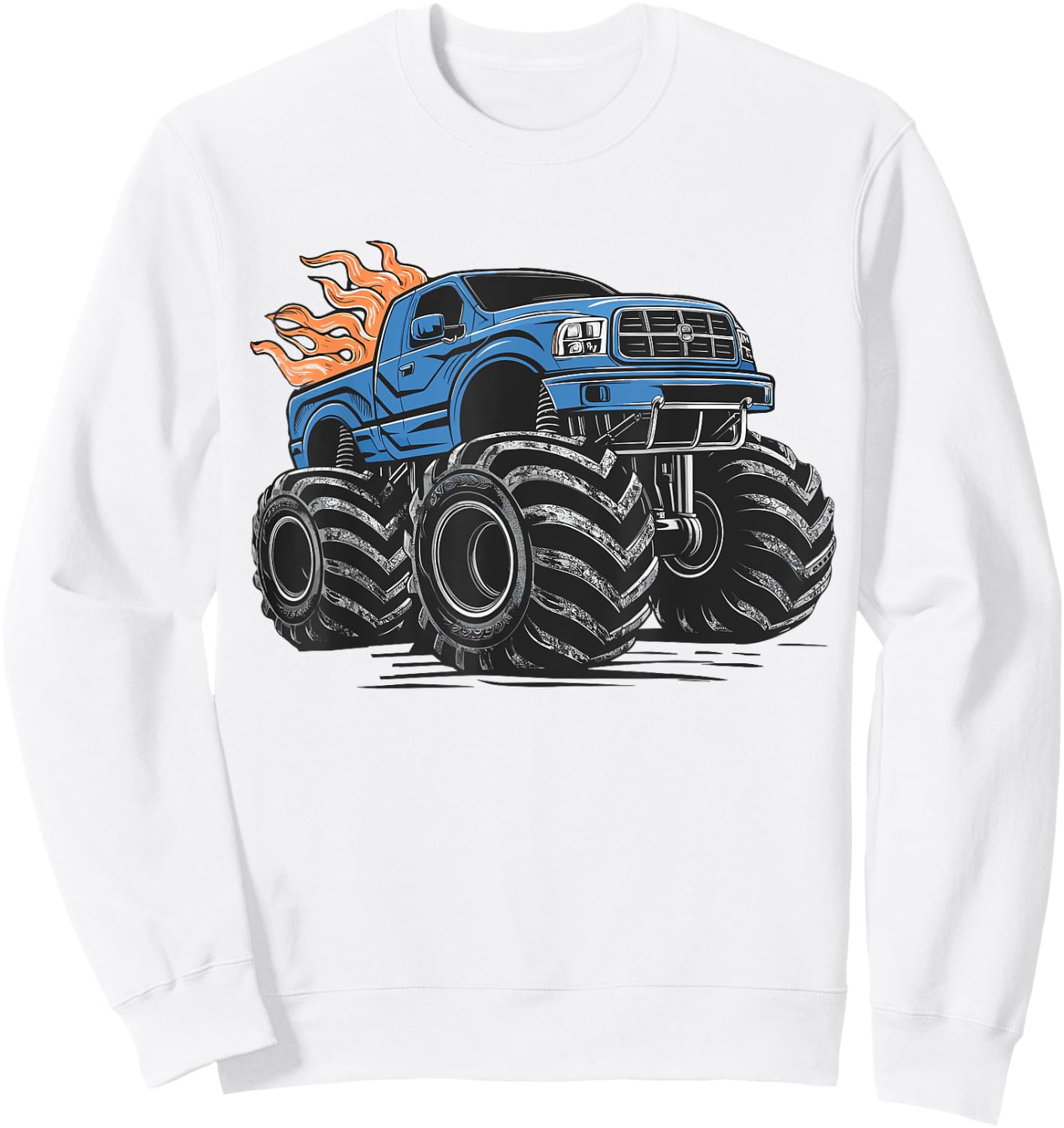 Monster Truck for toddlers Youth & Adults Sweatshirt - Sweatshirt | White